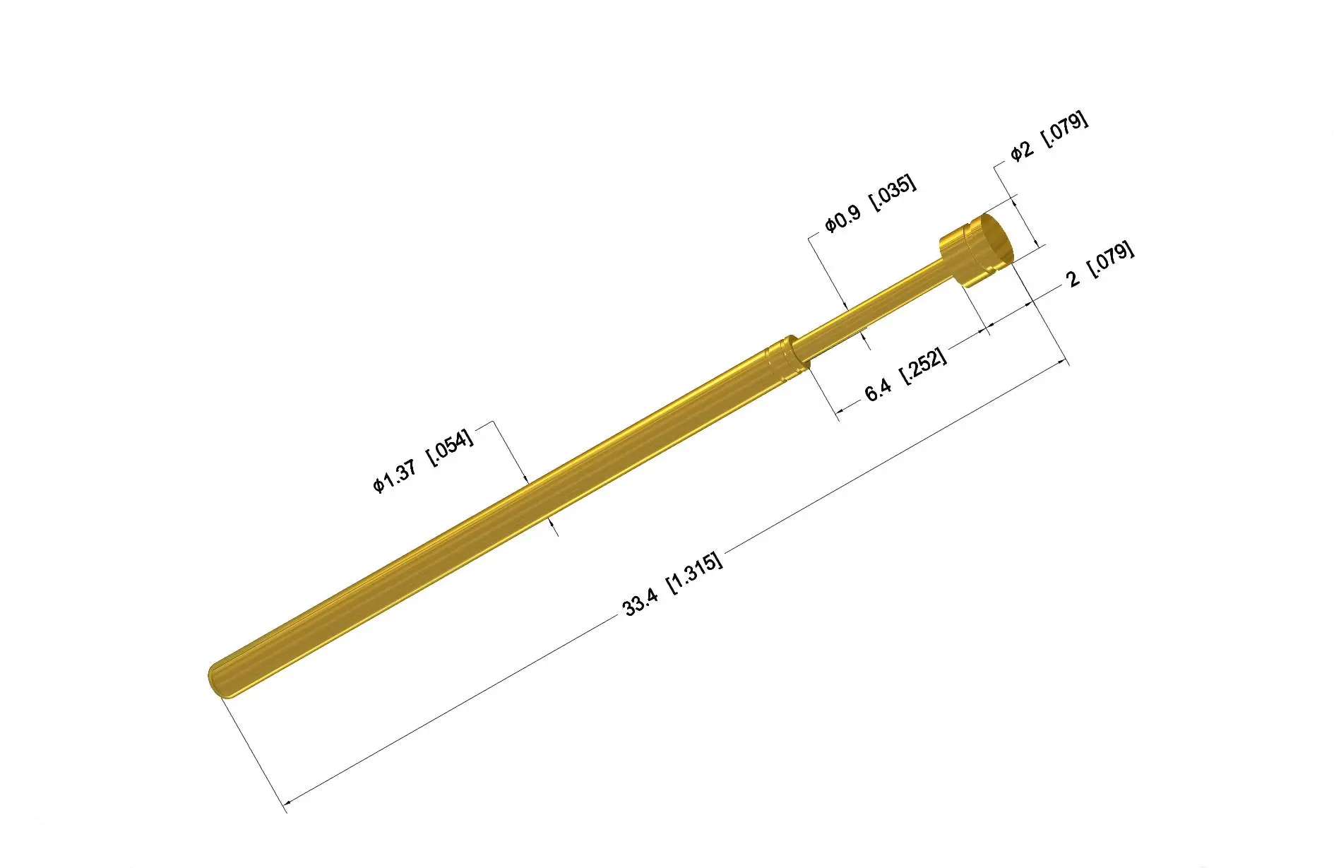 2mm needle standard stroke photovoltaic test probe 2mm needle standard stroke photovoltaic test probe