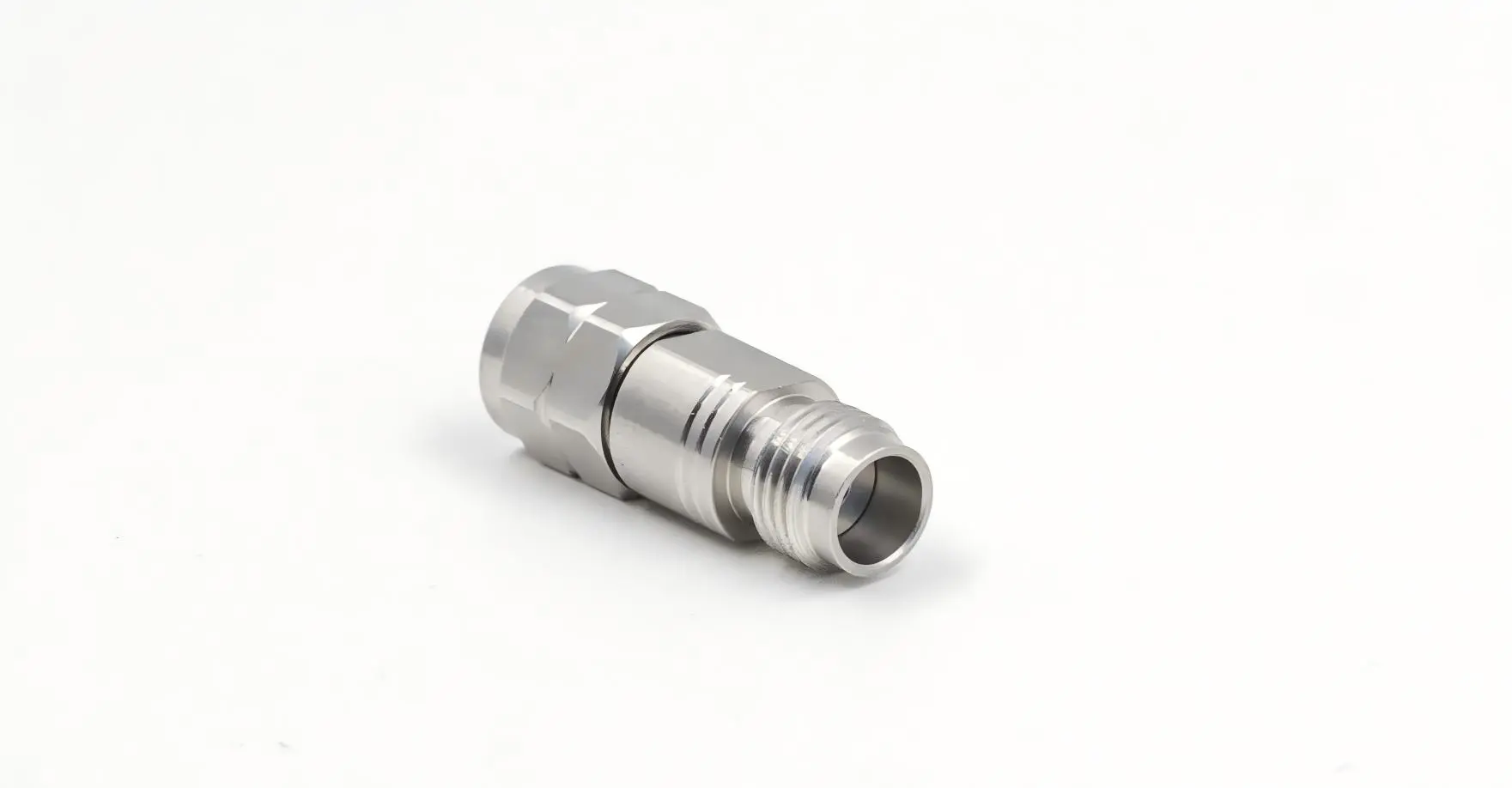 Coaxial adapter 1.85mm female to 2.4mm male Coaxial adapter 1.85mm female to 2.4mm male