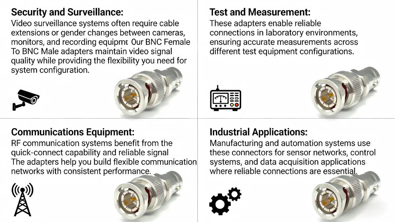 Advantages of BNC female to BNC male adapters Advantages of BNC female to BNC male adapters