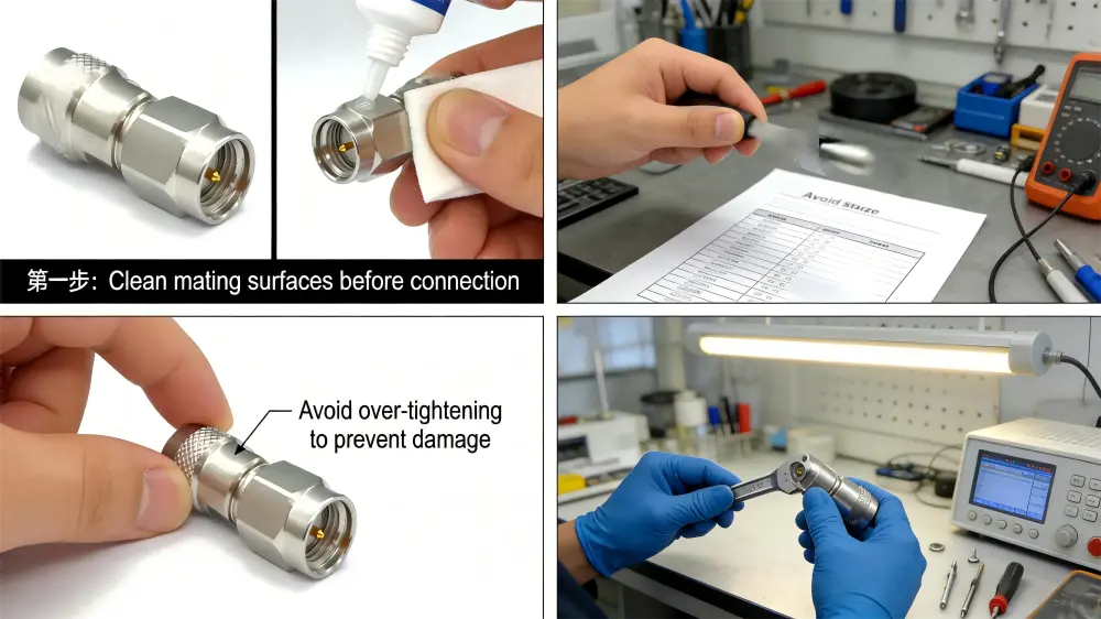 Coaxial probe installation and use Coaxial probe installation and use