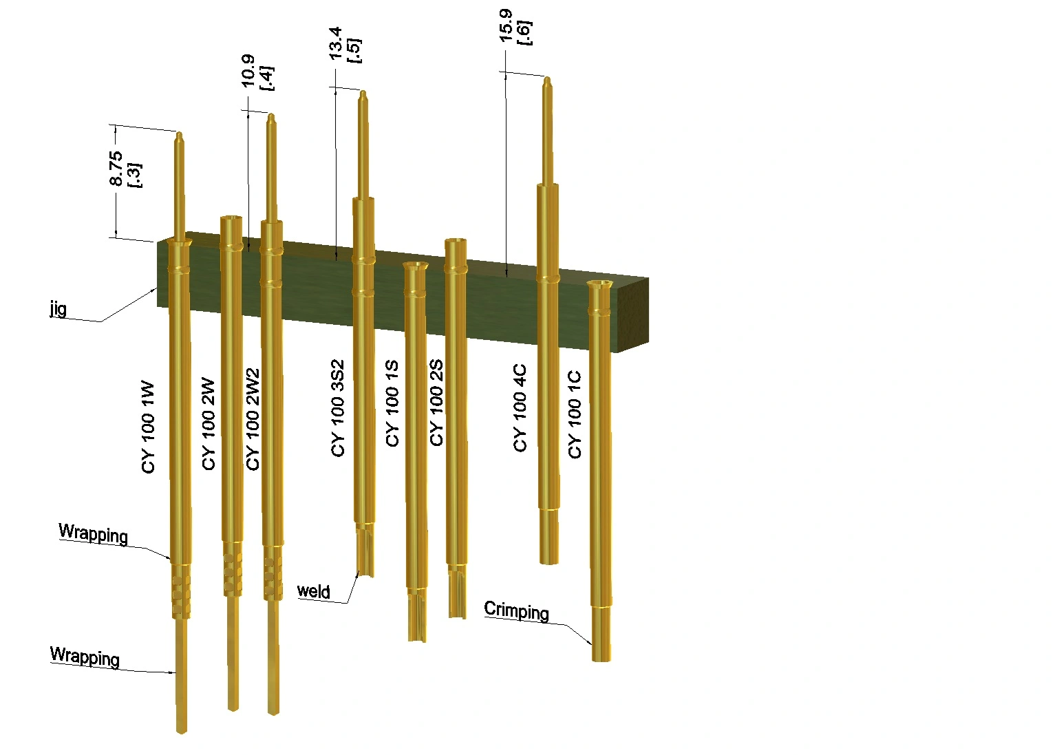 0.5mm ball-shaped photovoltaic test probe installation 0.5mm ball-shaped photovoltaic test probe installation