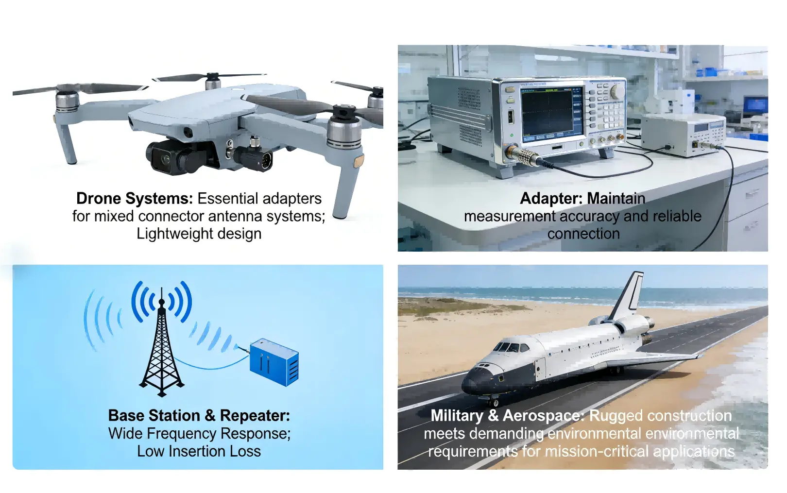 Four-line pool test probe application