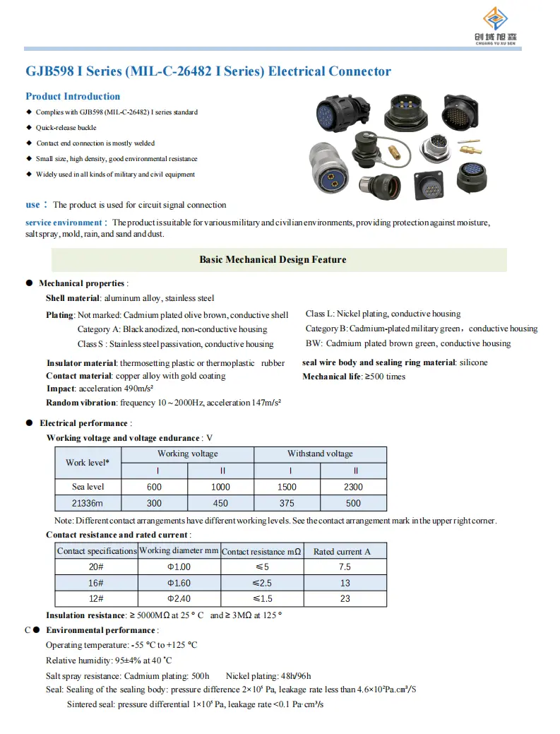 Key Advantages of MIL-DTL-26482 Series 1 Snap-on Circular Connectors Key Advantages of MIL-DTL-26482 Series 1 Snap-on Circular Connectors