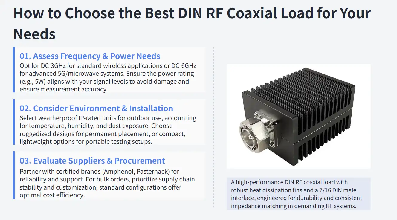 How to Choose the Best DIN RF Coaxial Load for Your Needs How to Choose the Best DIN RF Coaxial Load for Your Needs