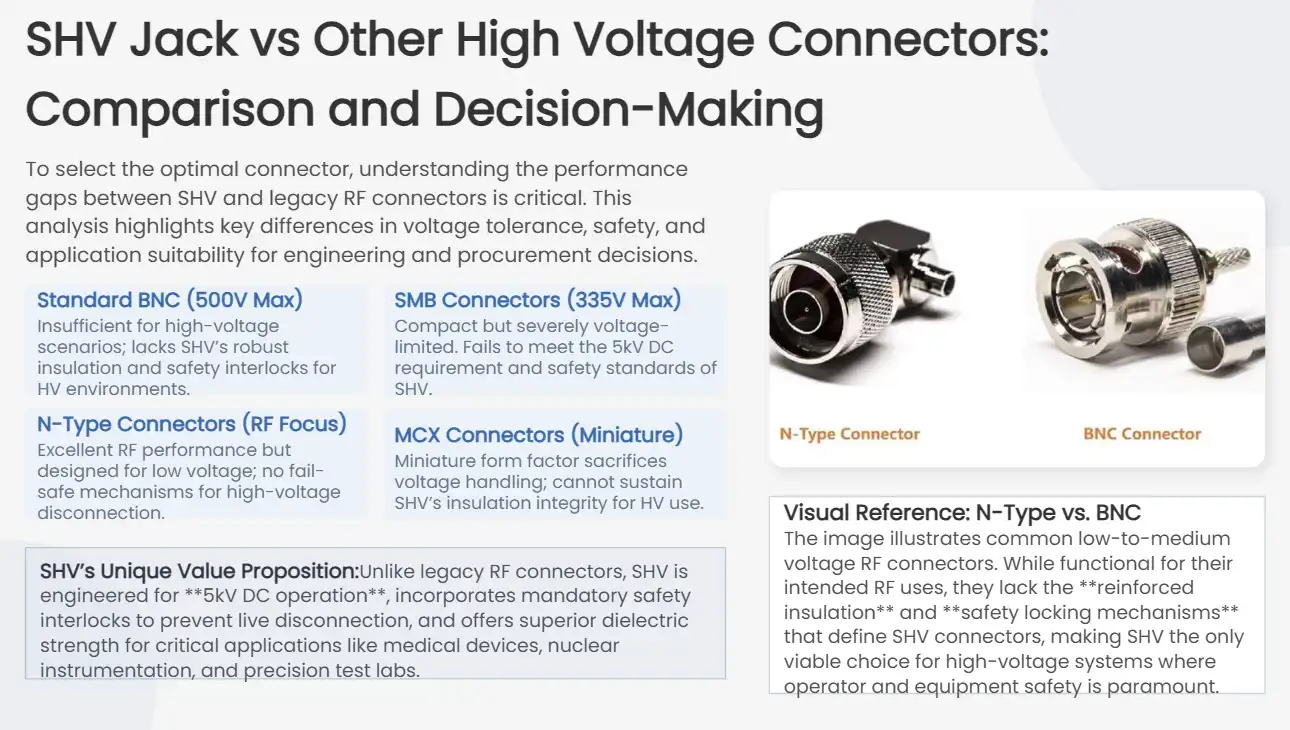 SHV Jack vs Other High Voltage Connectors: Comparison and Decision-Making