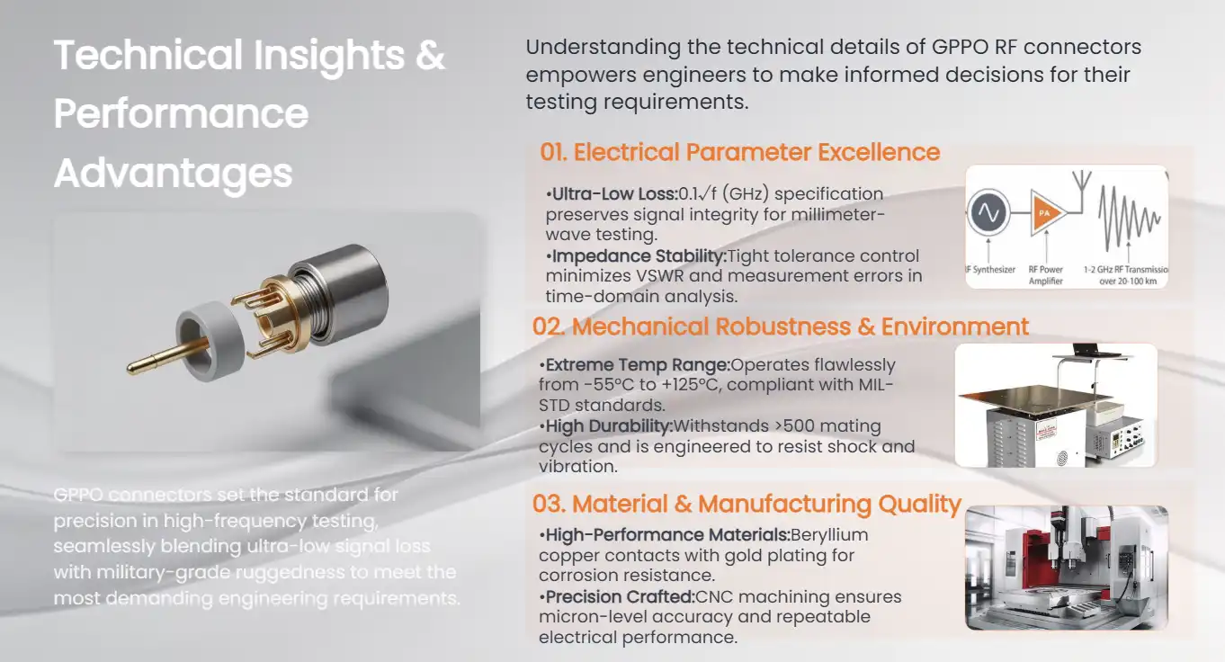 Technical Insights and Performance Advantages of GPPO RF Connectors