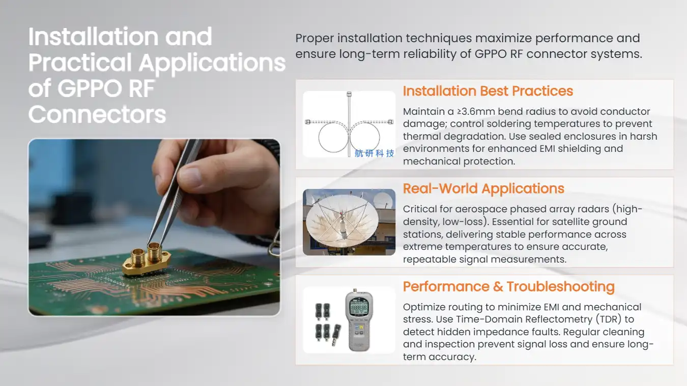 Installation and Practical Applications of GPPO RF Connectors in RF Testing Installation and Practical Applications of GPPO RF Connectors in RF Testing