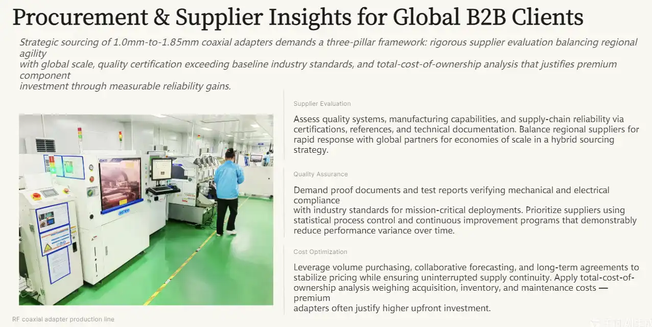 Procurement and Supplier Insights for Global B2B Clients Procurement and Supplier Insights for Global B2B Clients