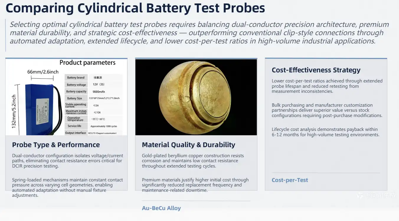 Comparing Cylindrical Battery Test Probes: What to Consider When Choosing the Best Probe for Industry