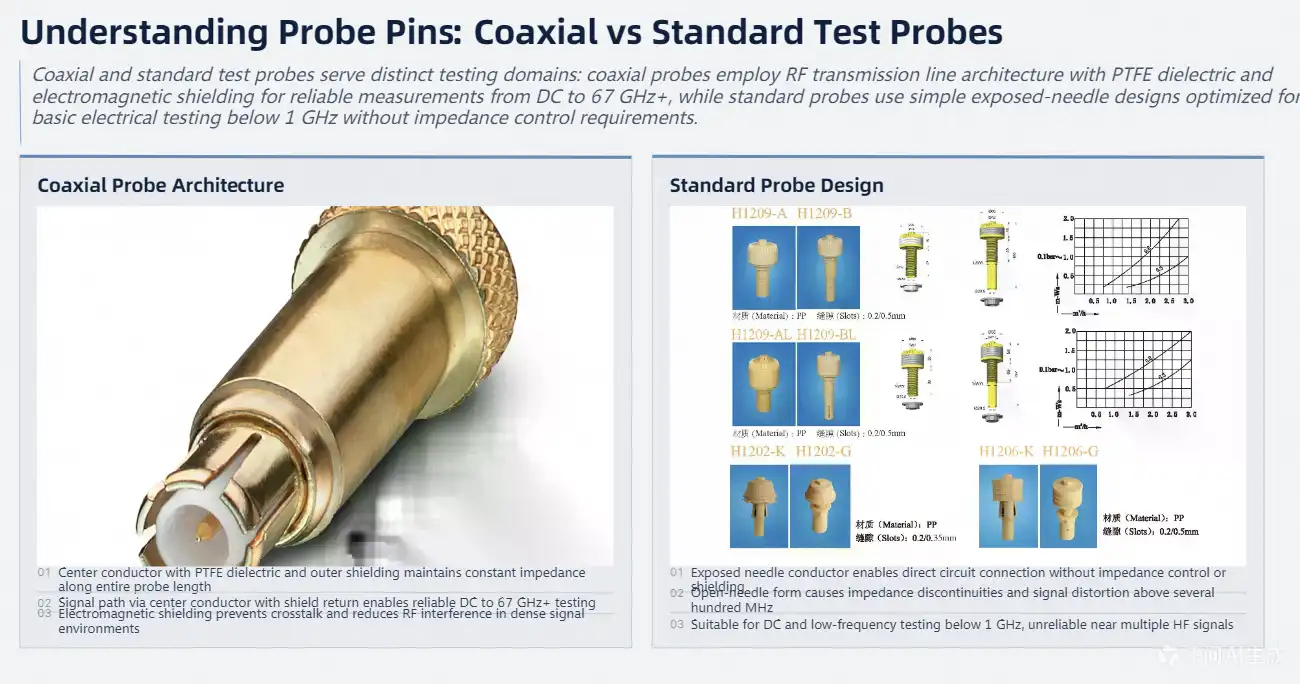 Understanding Probe Pins: Coaxial vs Standard Test Probes Understanding Probe Pins: Coaxial vs Standard Test Probes