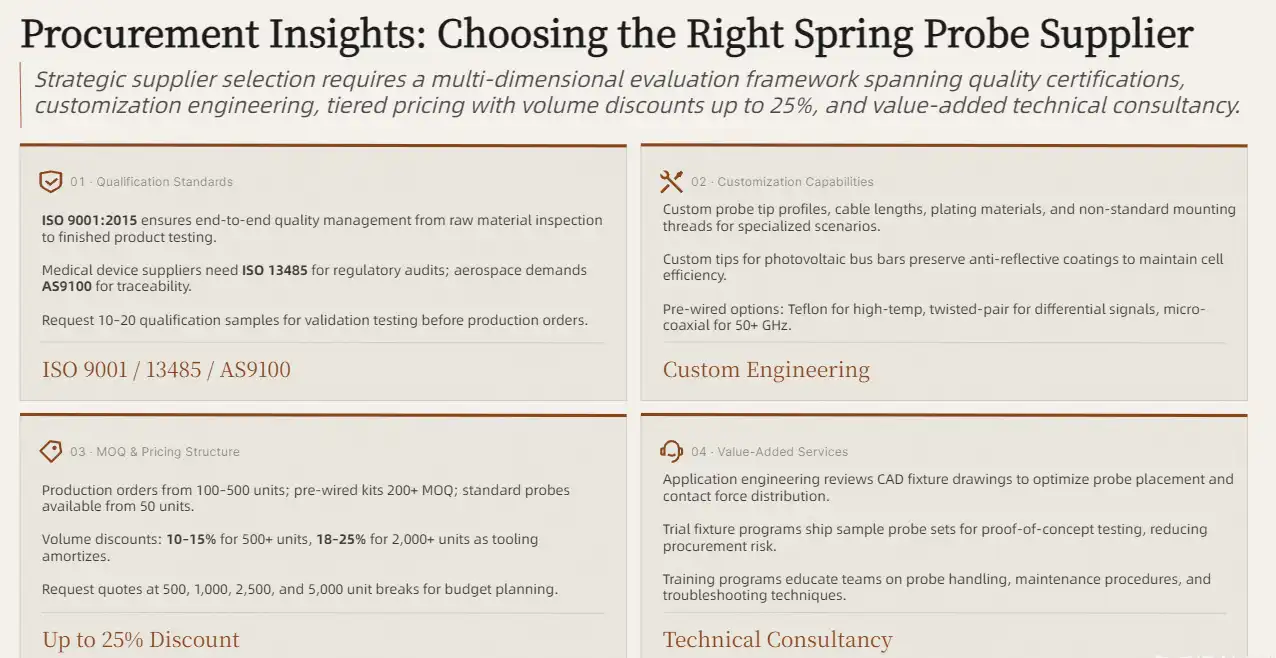 Procurement Insights: How to Choose the Right Spring Probe Supplier