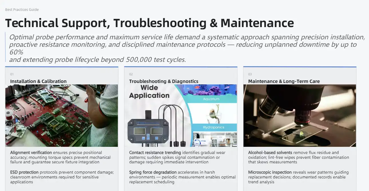 Technical Support, Troubleshooting, and Maintenance Best Practices