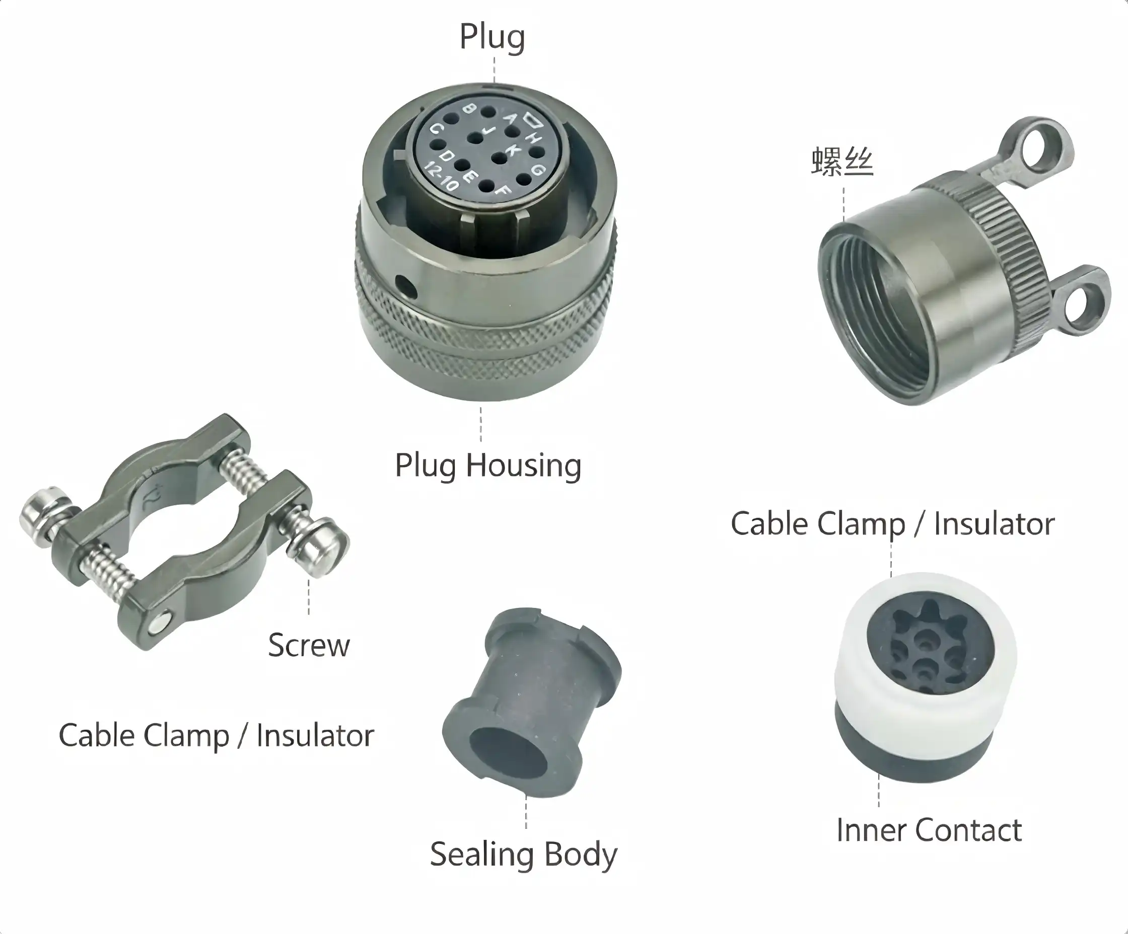 MIL-DTL-26482 Series 1 Snap-on Circular Connector 