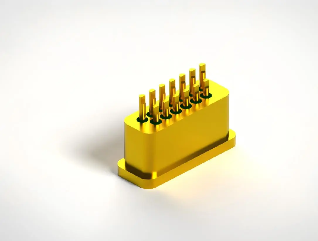hermetic feedthrough with multiple pins hermetic feedthrough with multiple pins