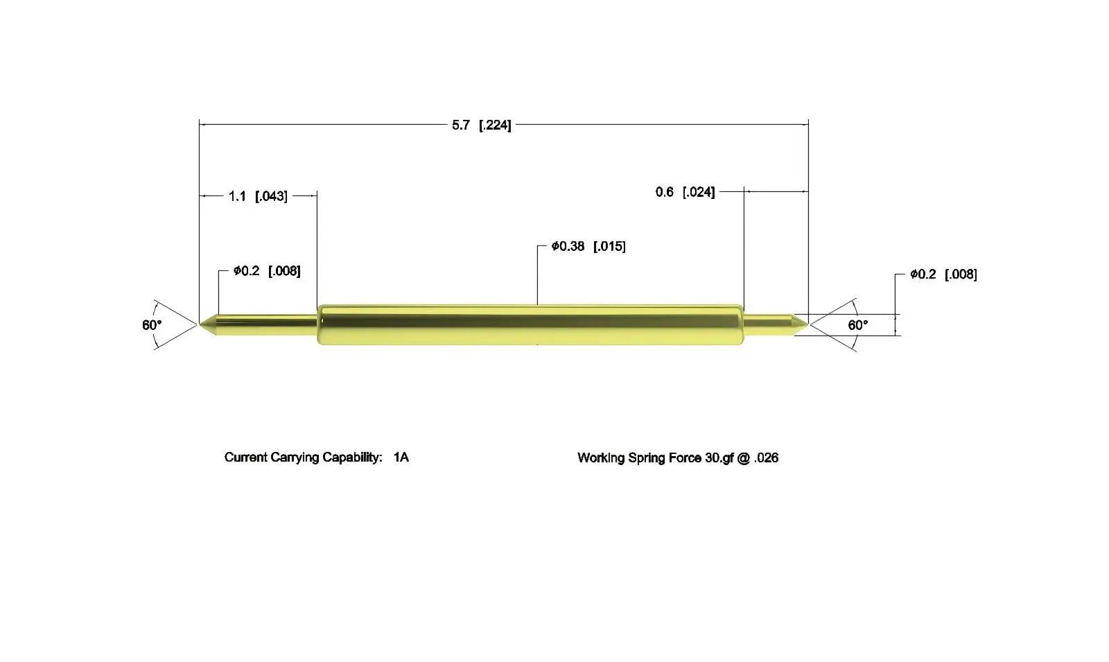 Double-headed test probe
