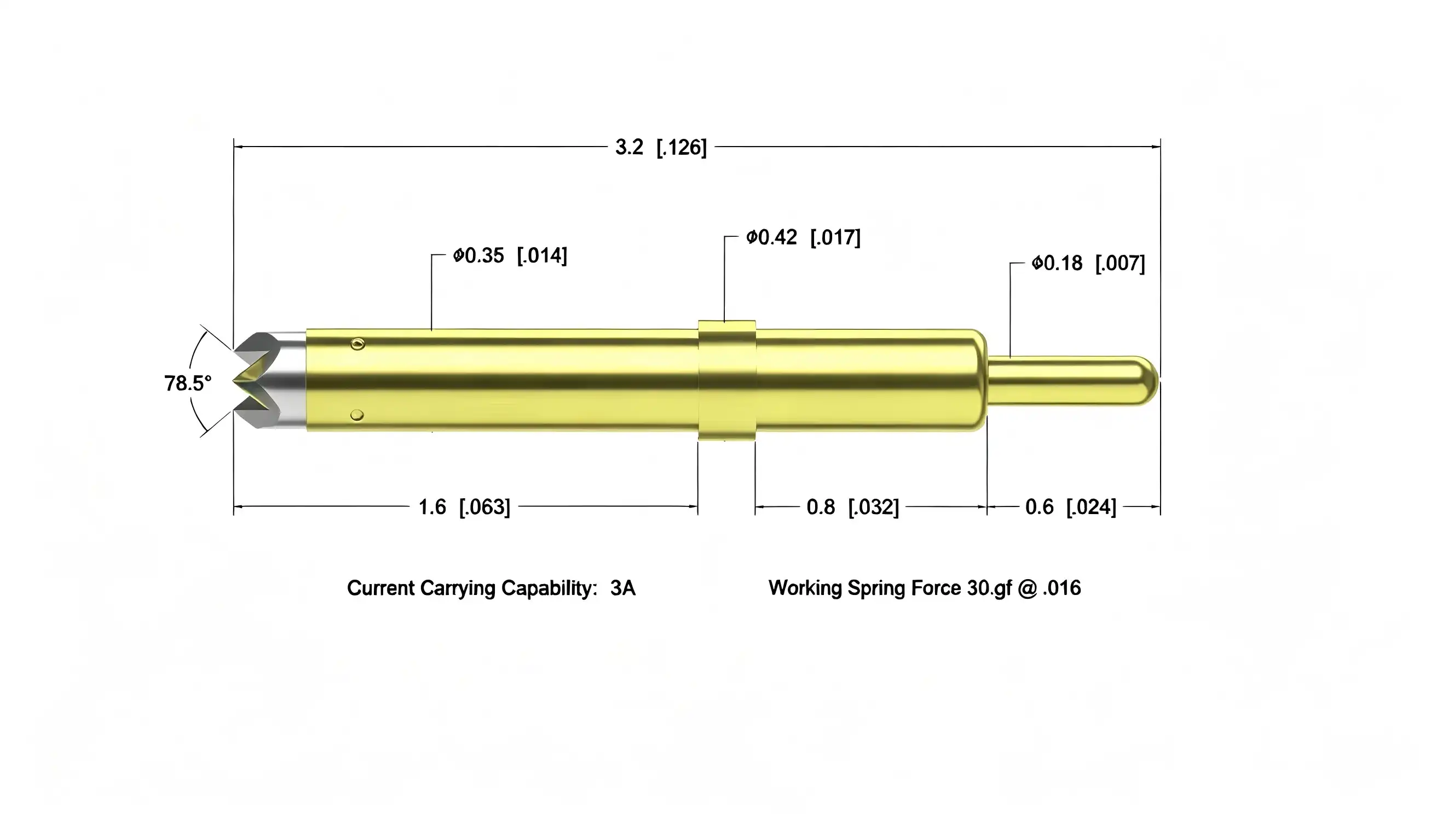  single-ended movable test probe