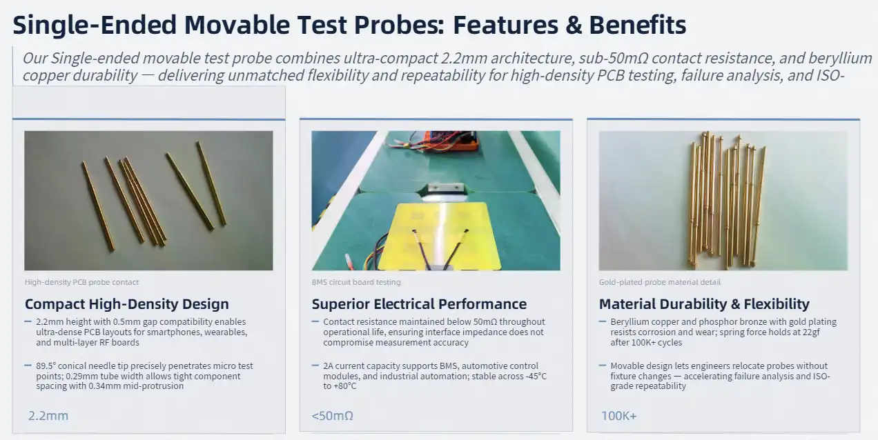 Understanding Single-Ended Movable Test Probes: Features and Benefits Understanding Single-Ended Movable Test Probes: Features and Benefits