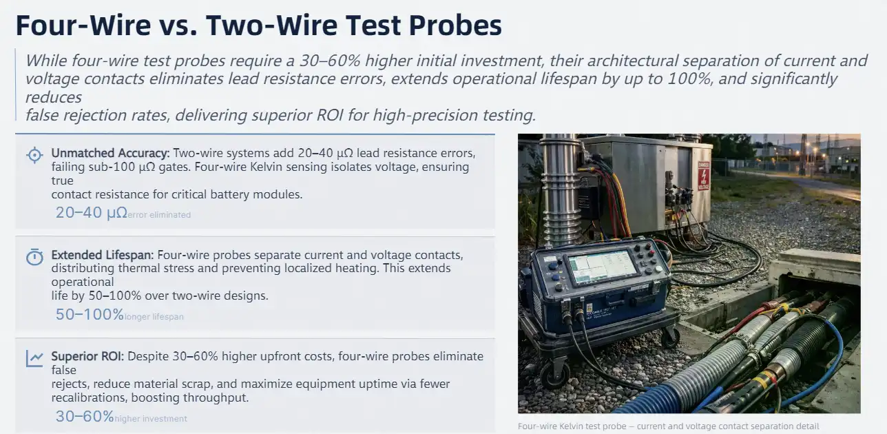 Comparison Between Four-Wire and Two-Wire Test Probes