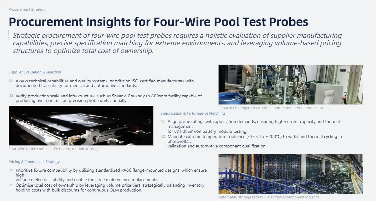 Procurement Insights for Four-Wire Pool Test Probes