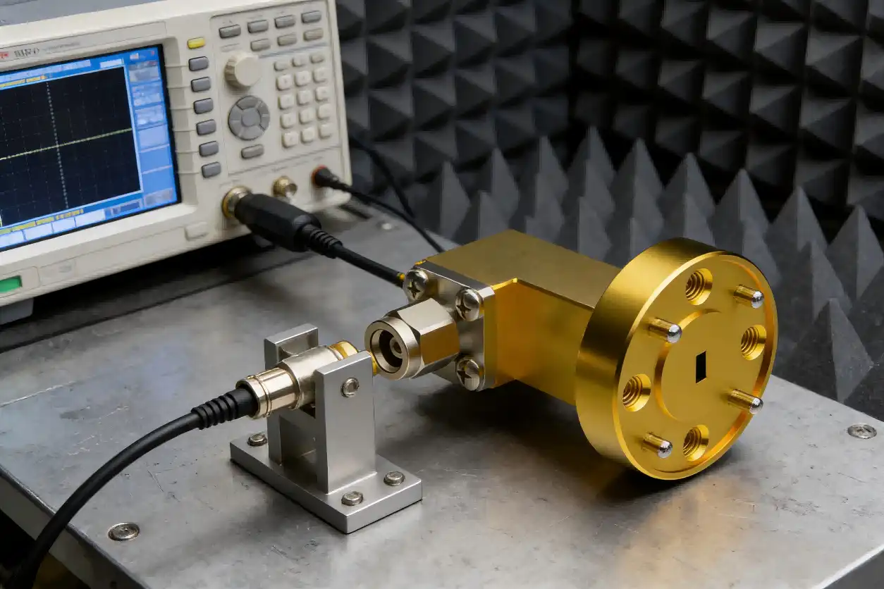 Orthogonal waveguide coaxial converter Orthogonal waveguide coaxial converter