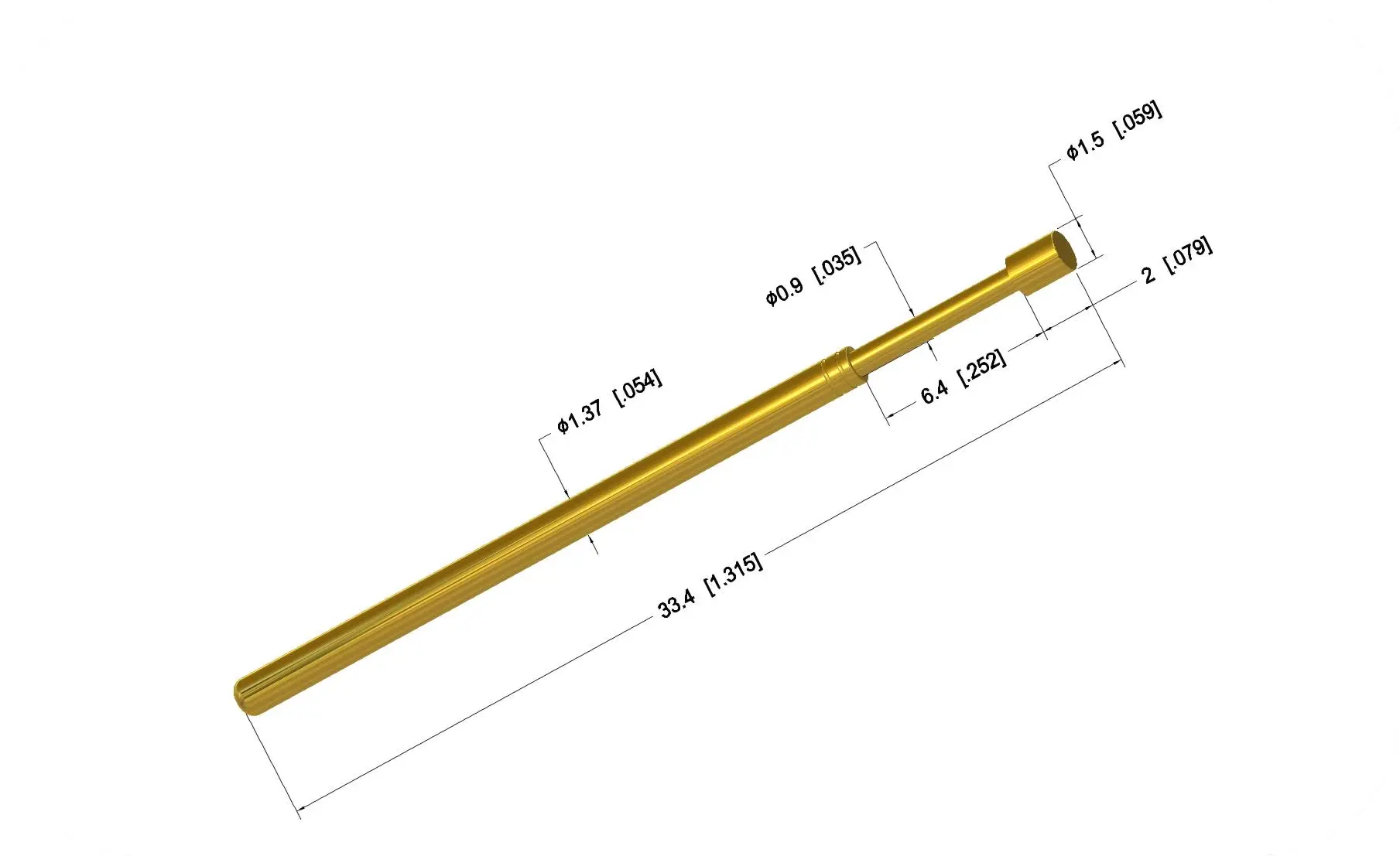 1.5mm needle sstandard-strokephotovoltaic test probe 