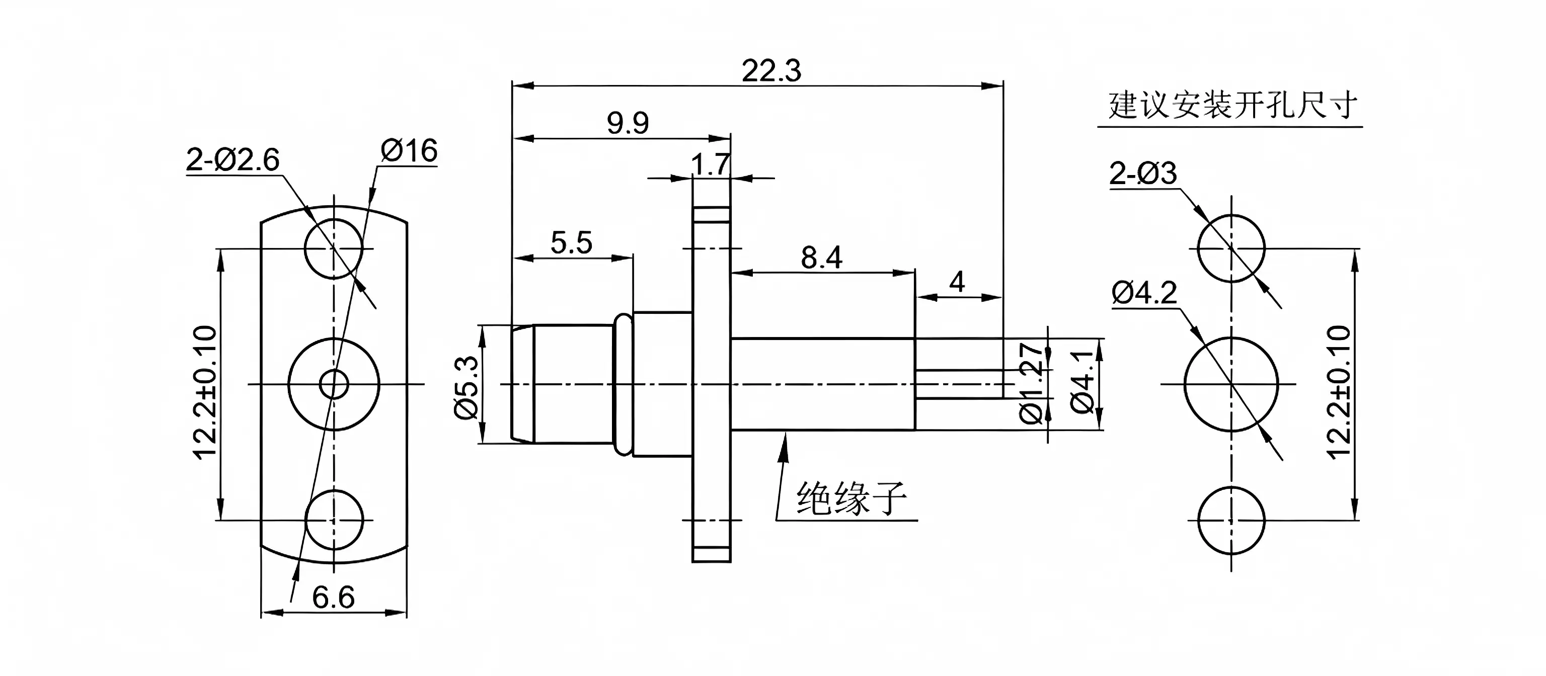 BMA panel connector BMA panel connector