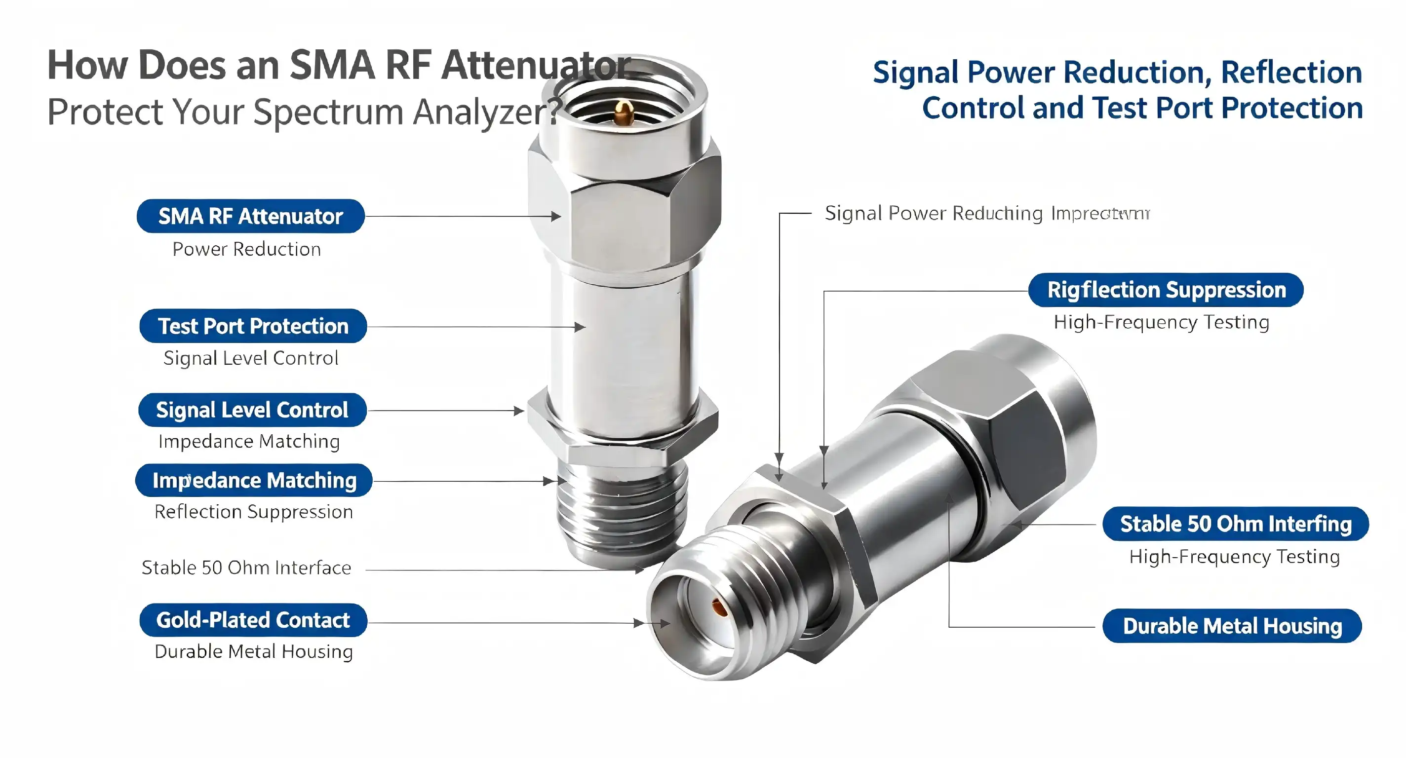 How Does an SMA RF Attenuator Protect Your Spectrum Analyzer?