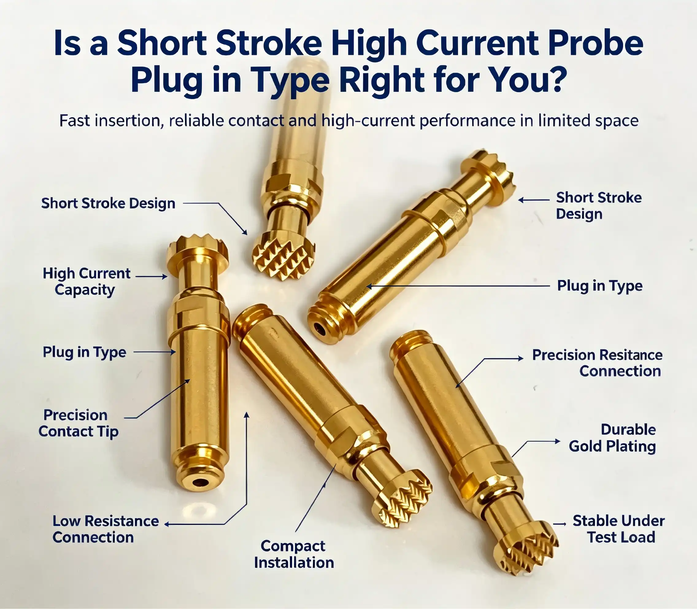 Is a short stroke high current probe plug in type Right for You?
