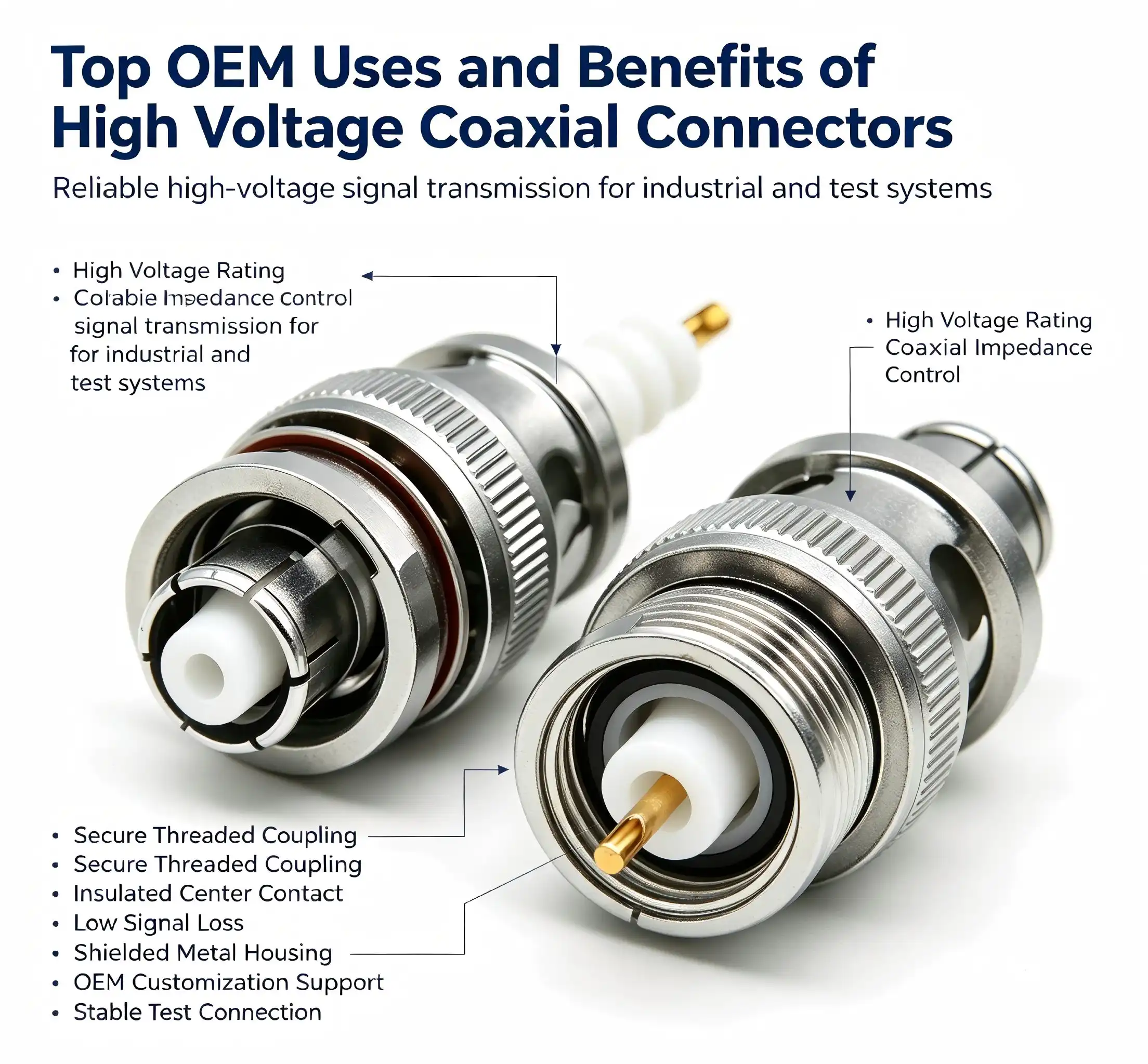 Top OEM Uses and Benefits of High Voltage Coaxial Connectors