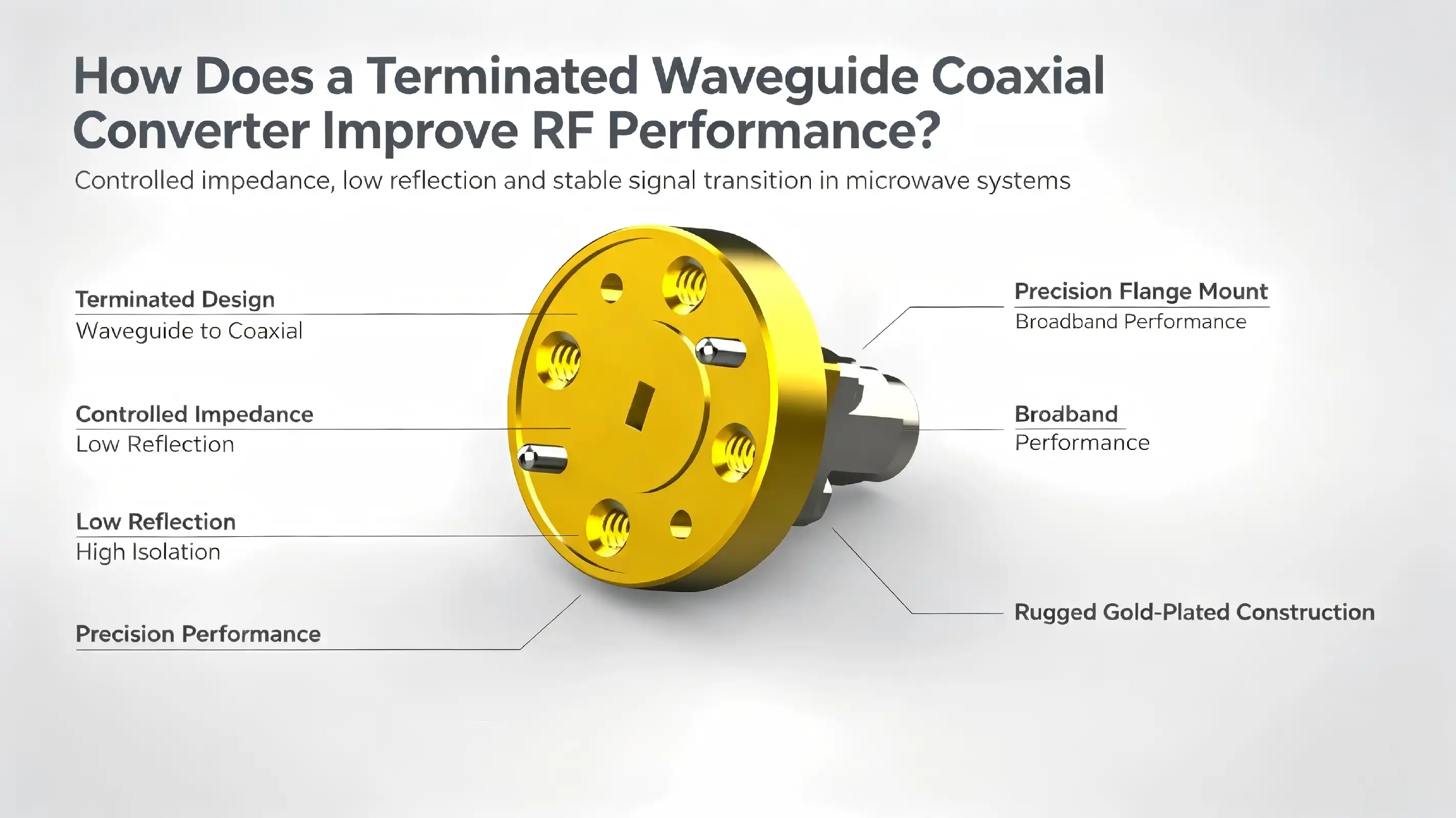 How Does a Terminated waveguide coaxial converter Improve RF Performance?