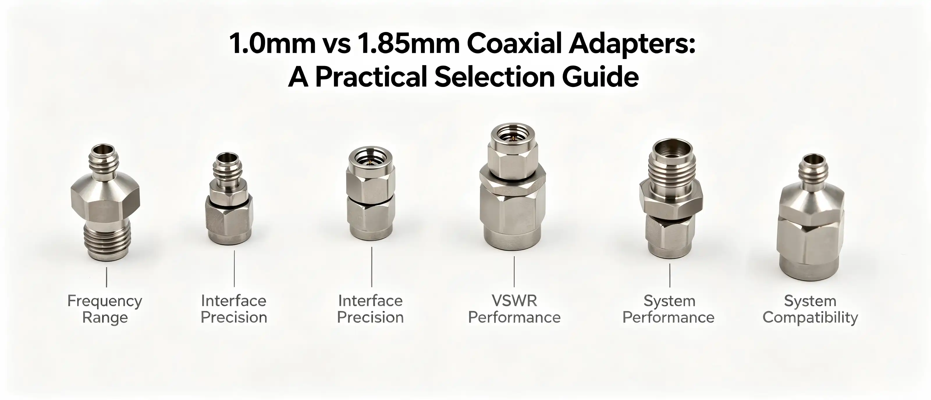 1.0mm vs 1.85mm Coaxial Adapters: A Practical Selection Guide