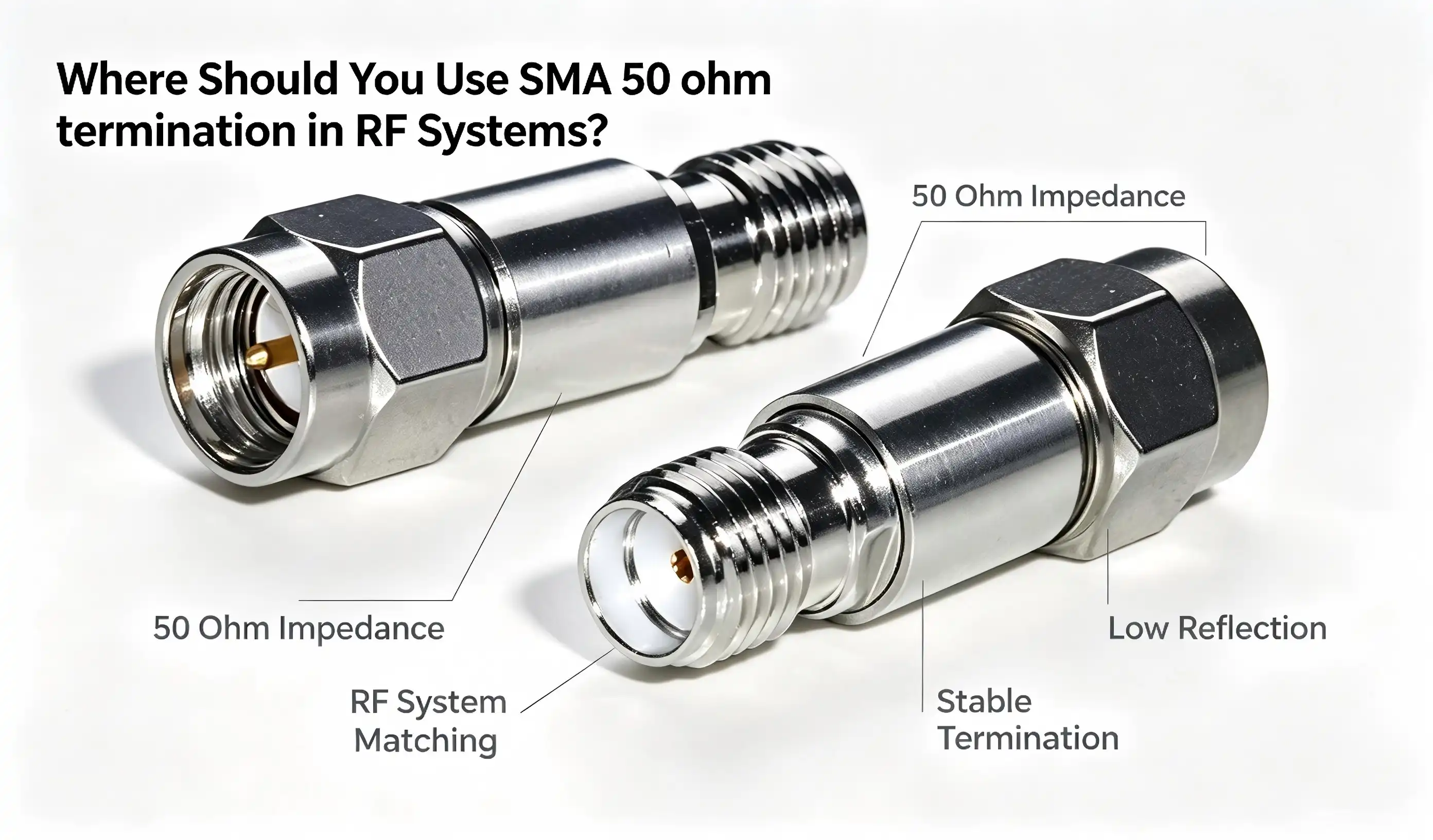 Where Should You Use SMA 50 ohm termination in RF Systems?
