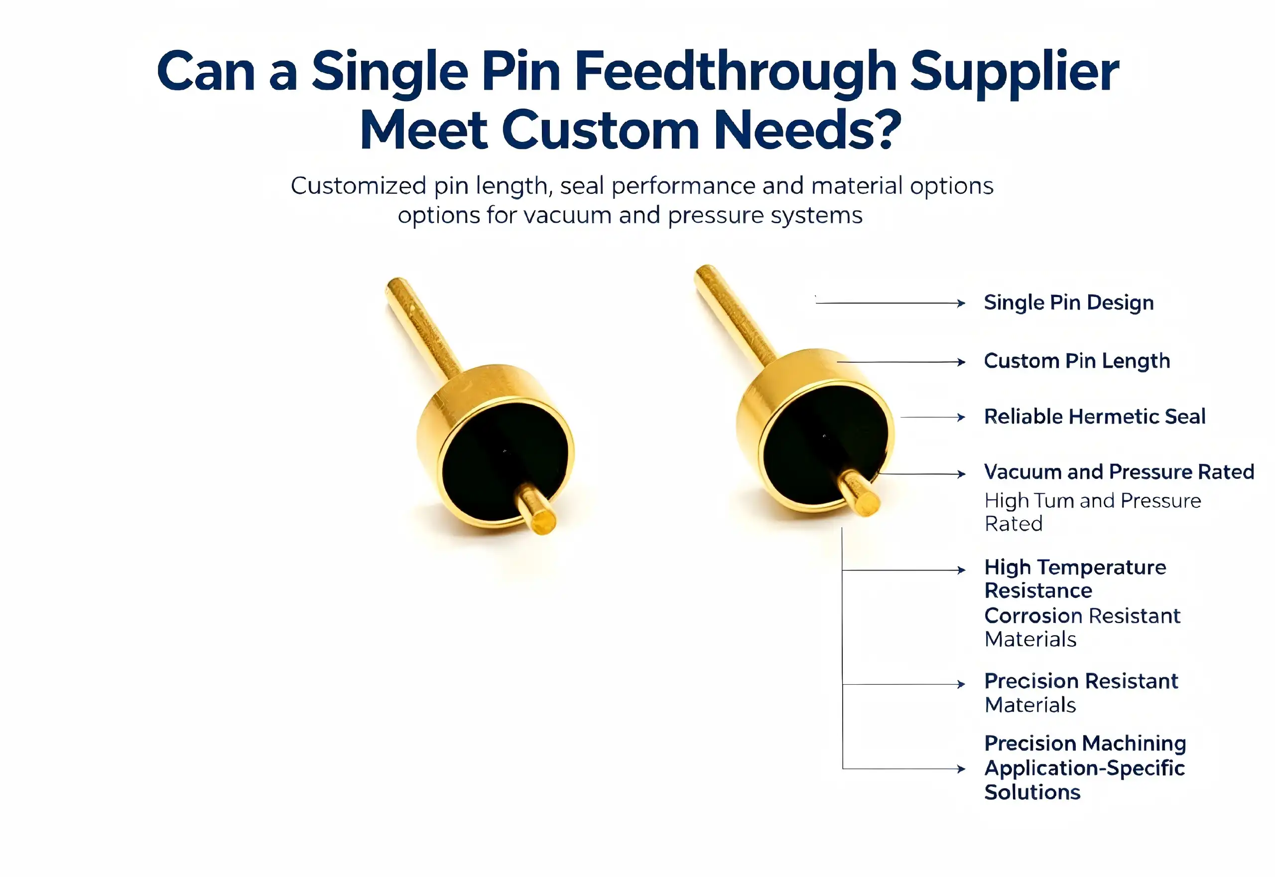 Can a Single Pin Feedthrough Supplier Meet Custom Needs?