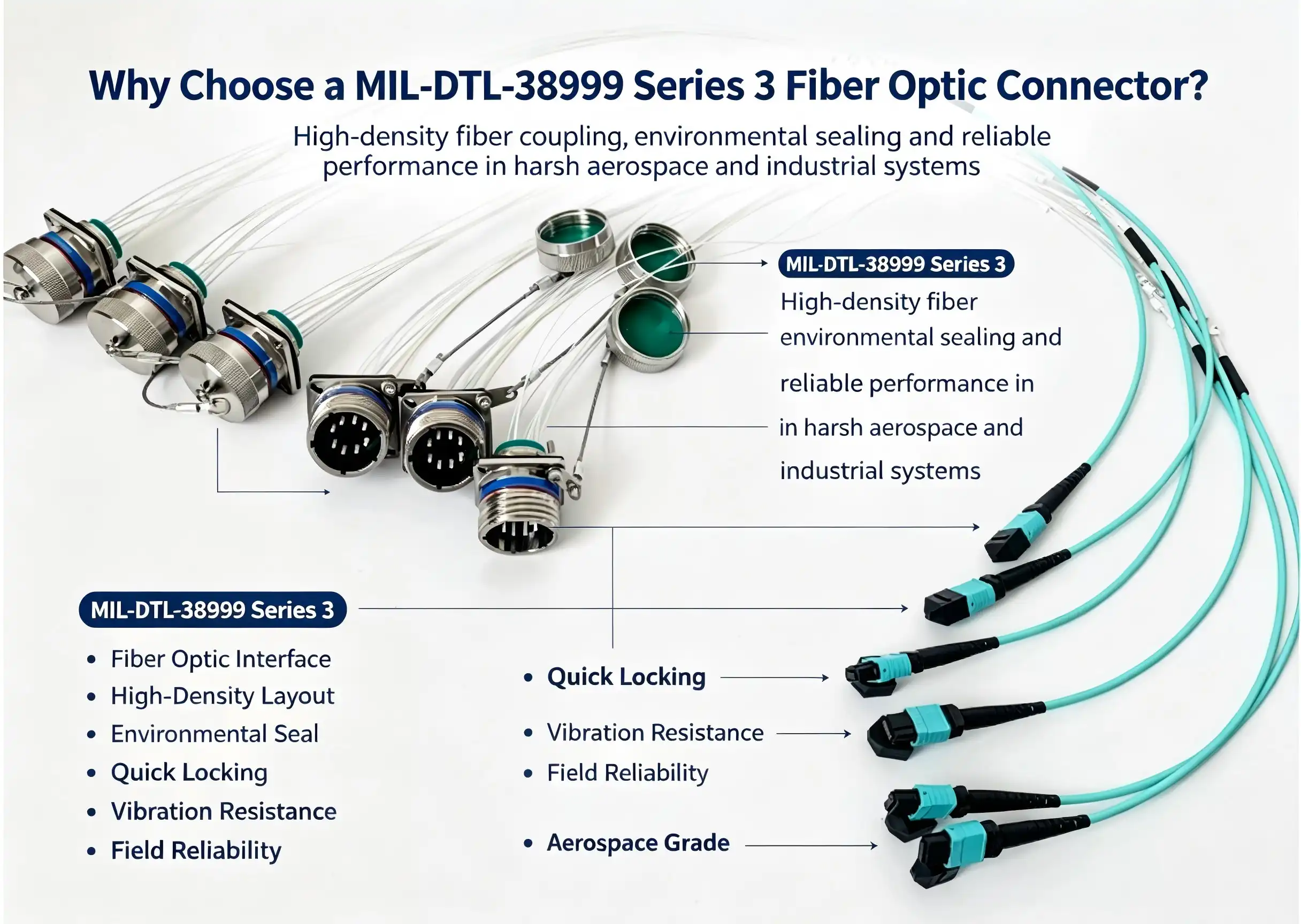 Why Choose a MIL-DTL-38999 Series 3 Fiber Optic Connector?