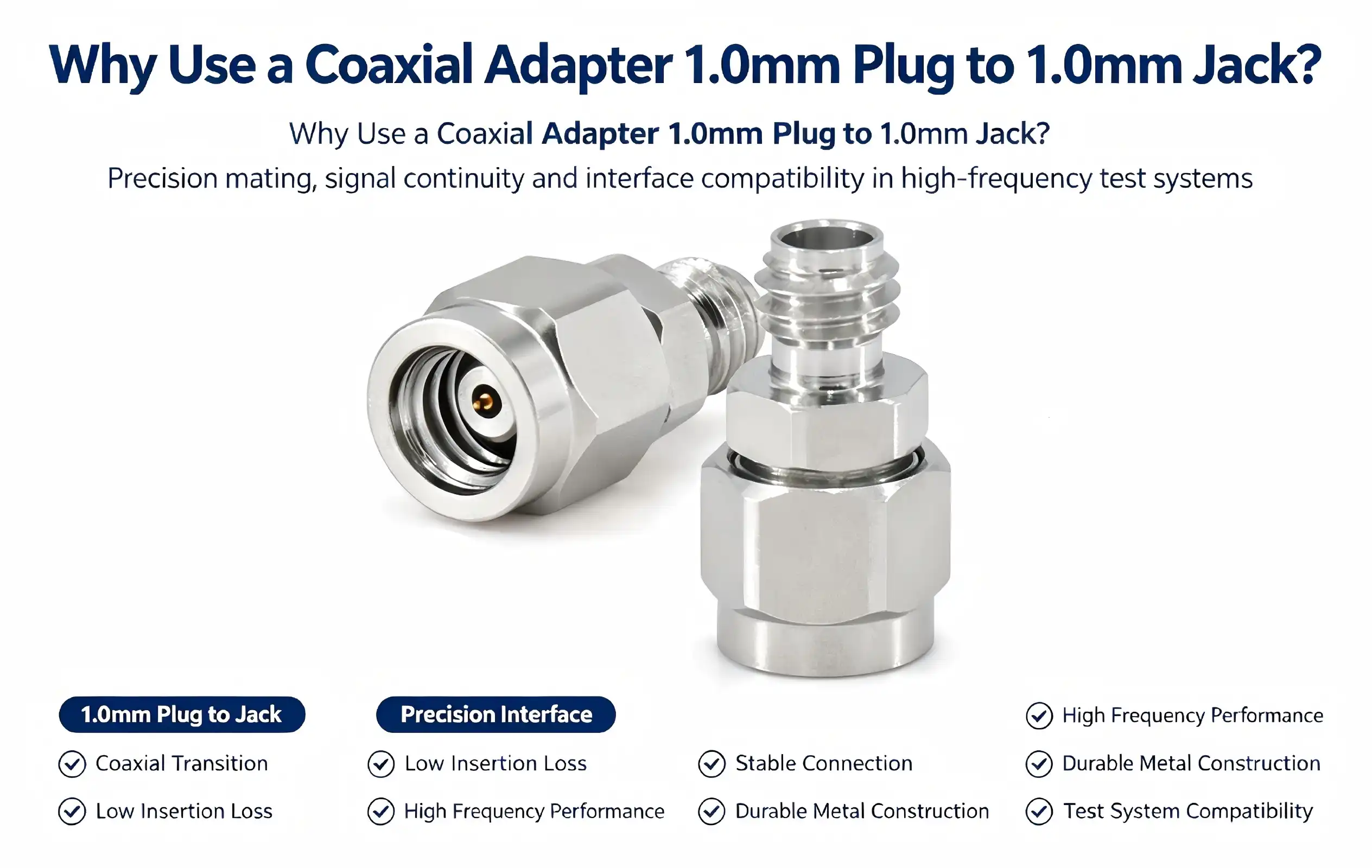 Why Use a Coaxial Adapter 1.0mm Plug to 1.0mm Jack?