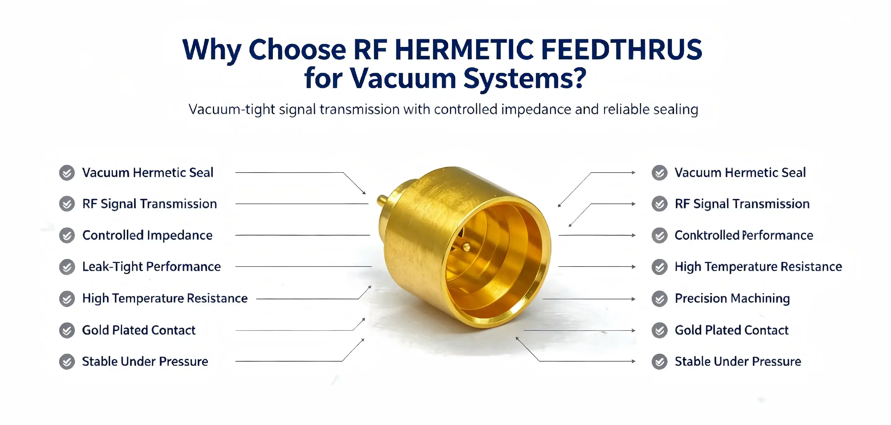 Why Choose RF HERMETIC FEEDTHRUS for Vacuum Systems?