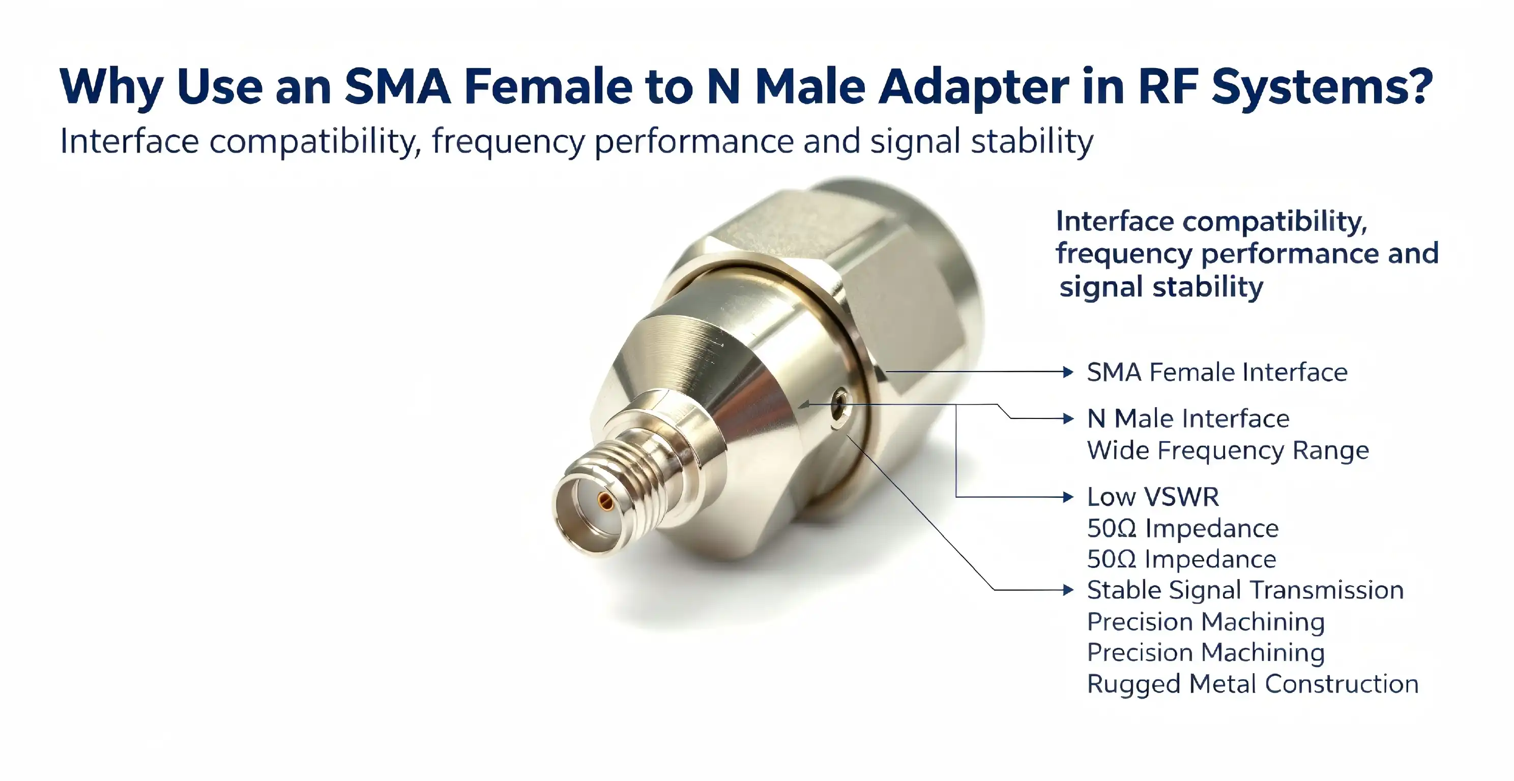 Why Use an SMA Female to N Male Adapter in RF Systems?