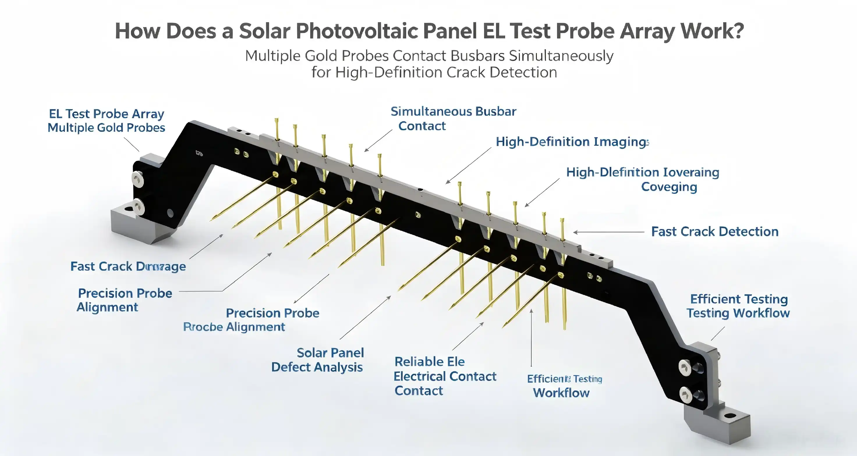 How Does a Solar Photovoltaic Panel EL Test Probe Array Work?