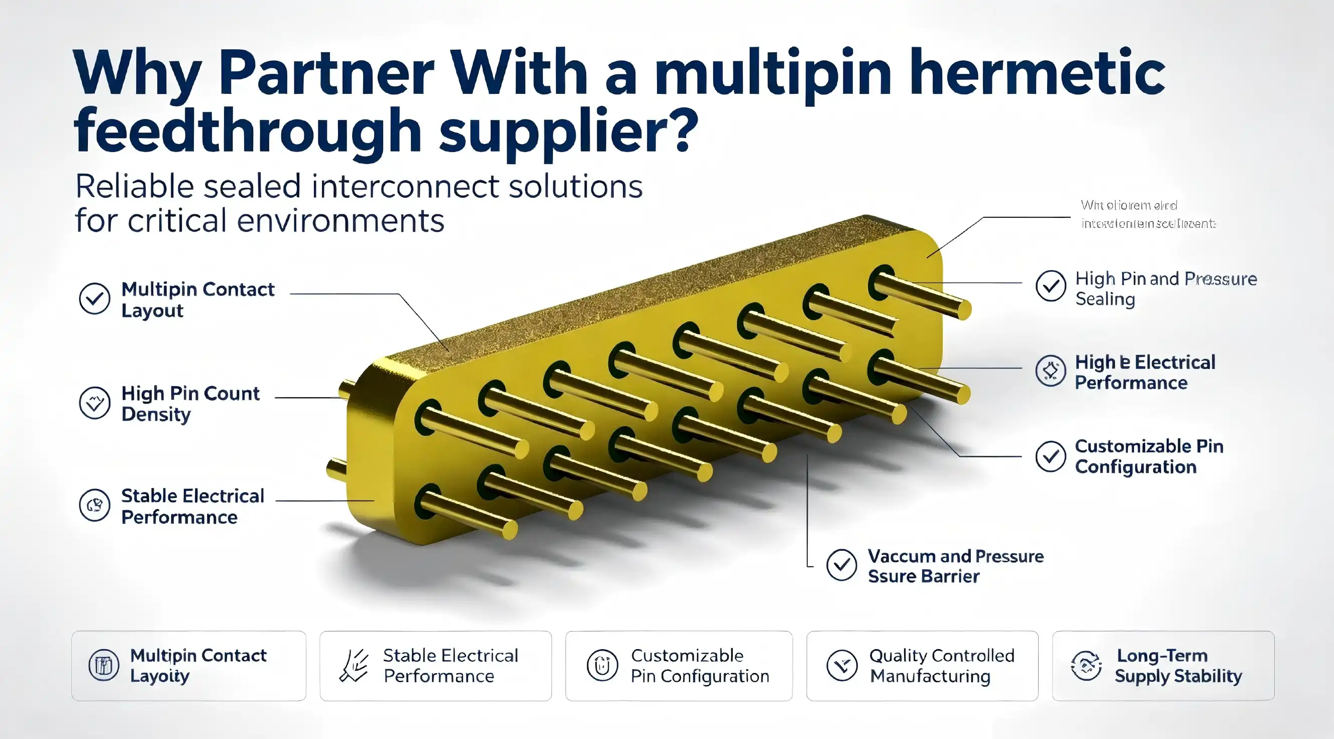 Why Partner With a multipin hermetic feedthrough supplier?