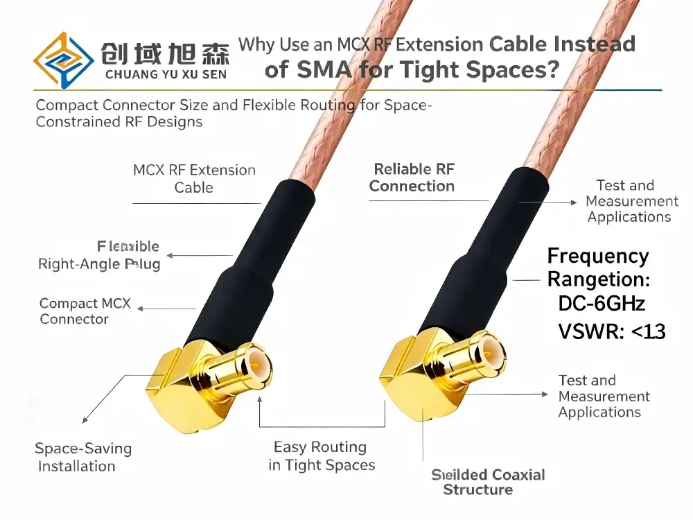 Why Use an MCX RF Extension Cable Instead of SMA for Tight Spaces?