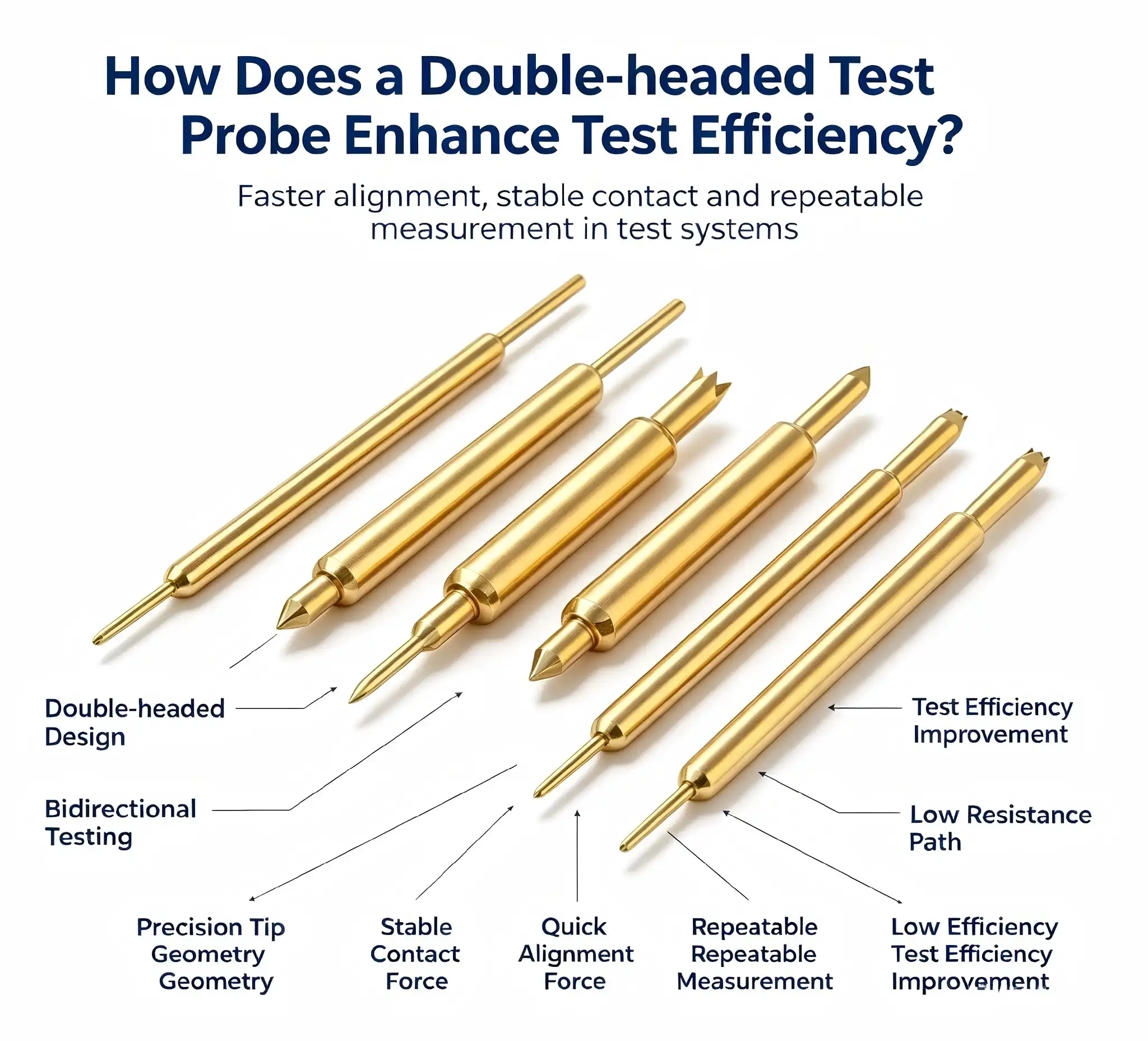 How Does a Double-headed test probe Enhance Test Efficiency?