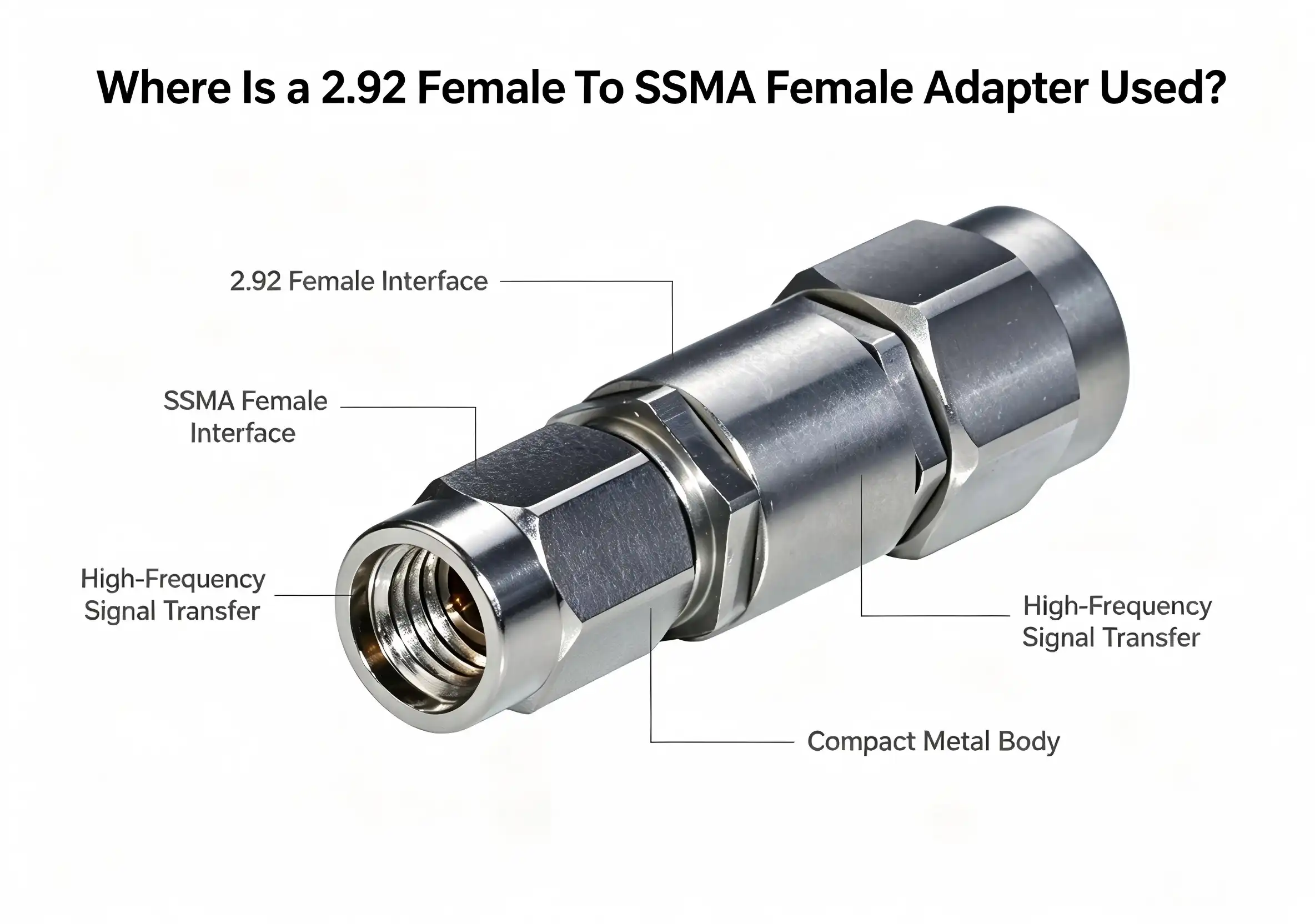Where Is a 2.92 Female To SSMA Female Adapter Used?