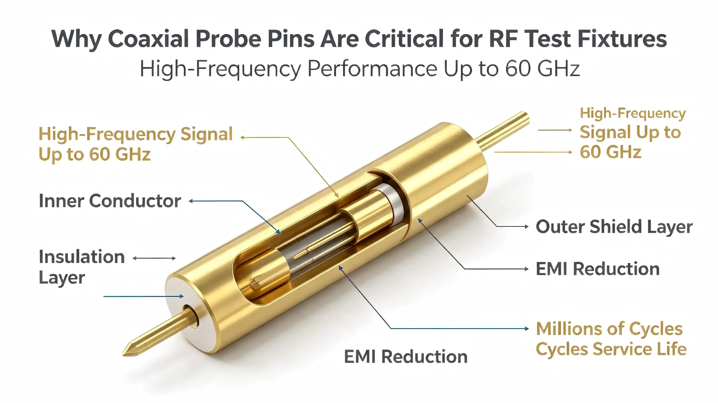 Why Coaxial Probe Pins Are Essential for RF Test Fixtures?