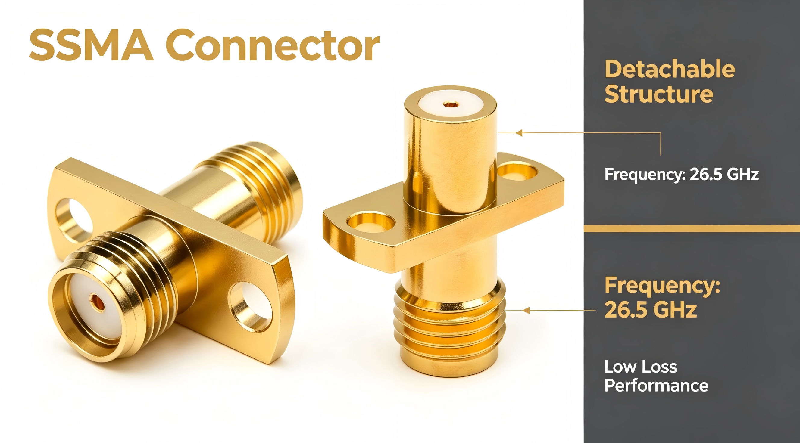 What Frequency Range Can SSMA Detachable Connectors Support?