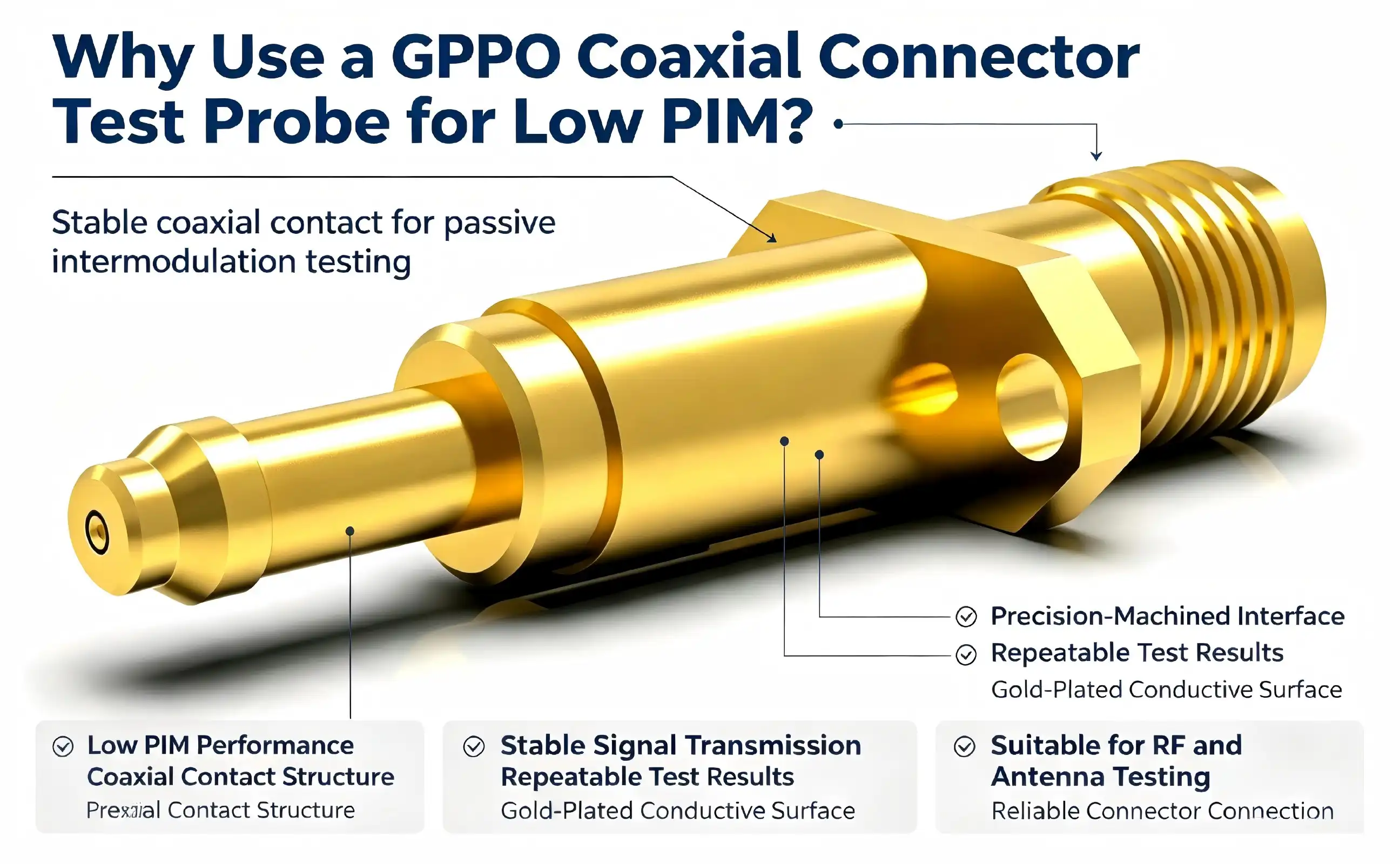 Why Use a GPPO Coaxial Connector Test Probe for Low PIM?
