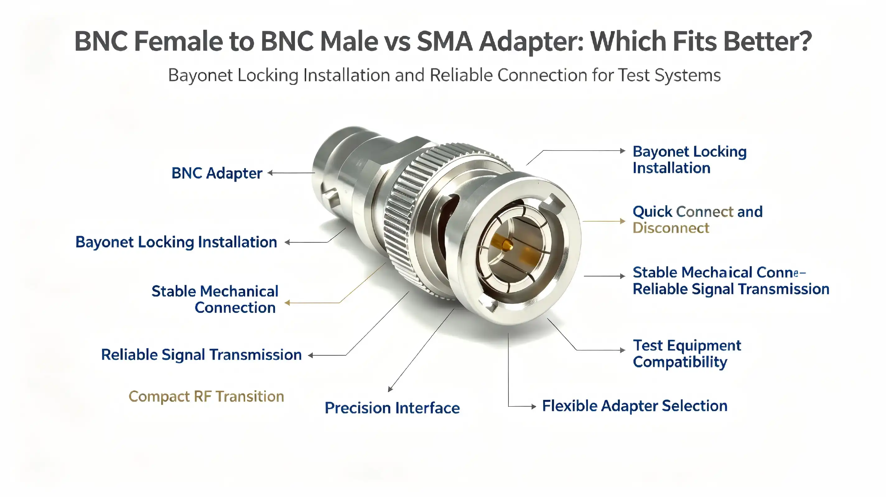 BNC female to BNC male vs SMA Adapter: Which Fits Better?