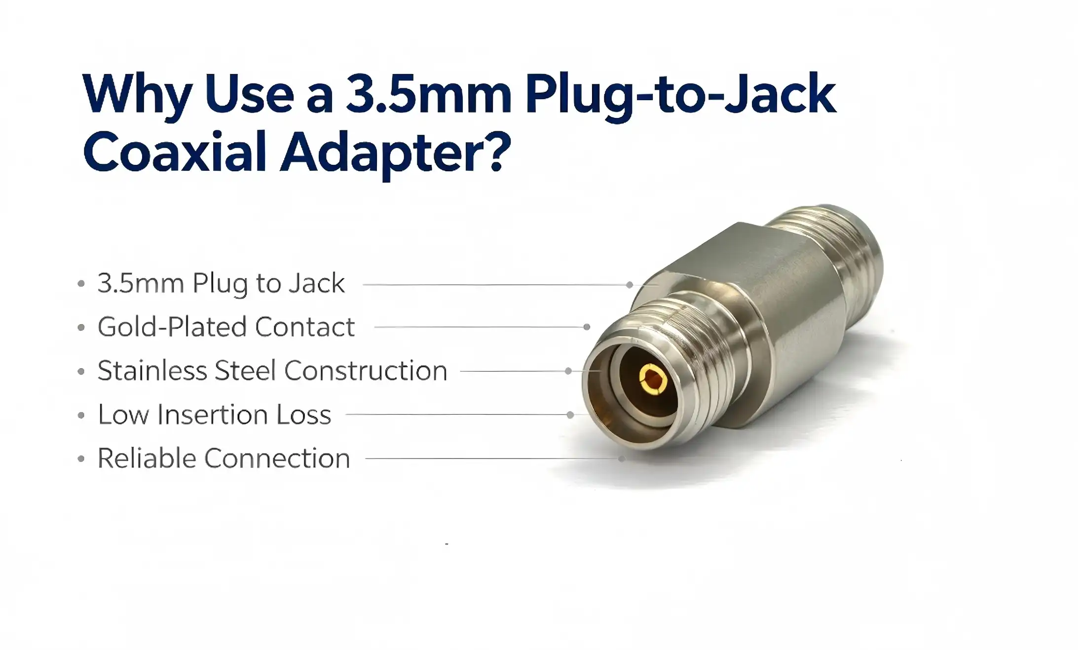 Why Use a 3.5mm Plug-to-Jack Coaxial Adapter?