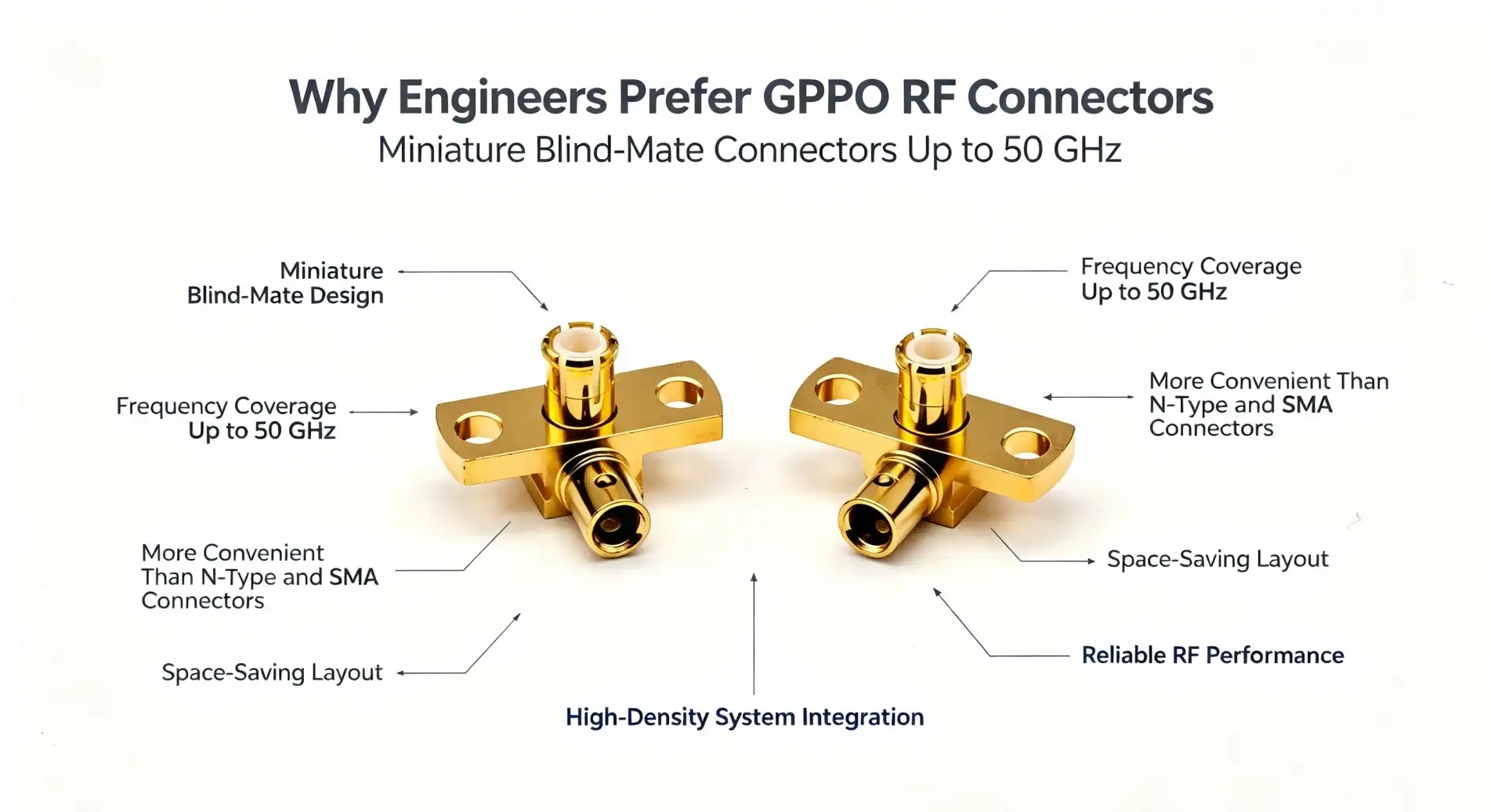 Why Engineers Prefer GPPO RF Connectors in RF Testing?