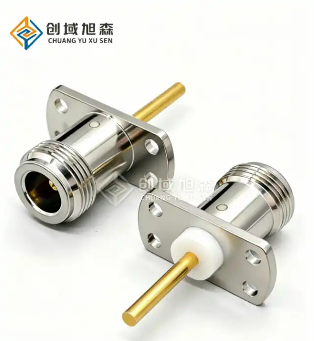 N-type 4-hole flange installation connector